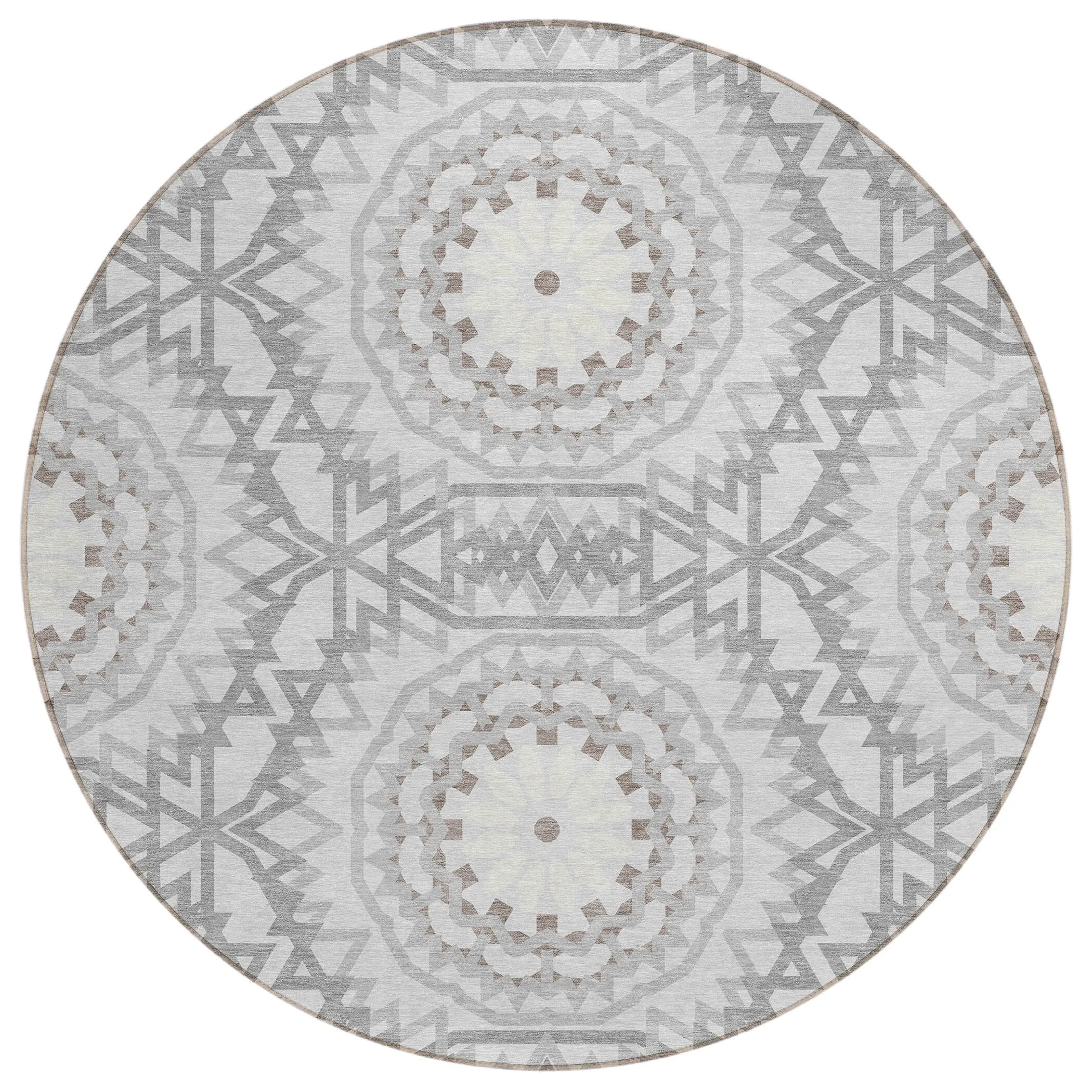 Machine Washable Indoor/ Outdoor Chantille Boho Global Rug
