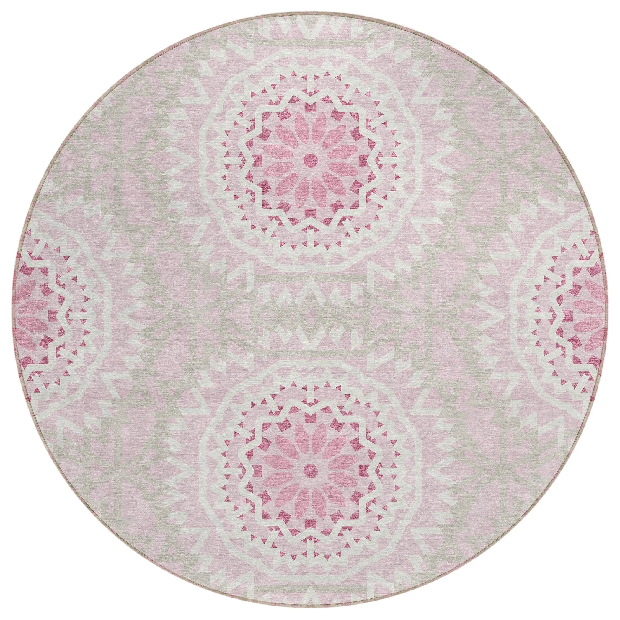 Machine Washable Indoor/ Outdoor Chantille Boho Global Rug