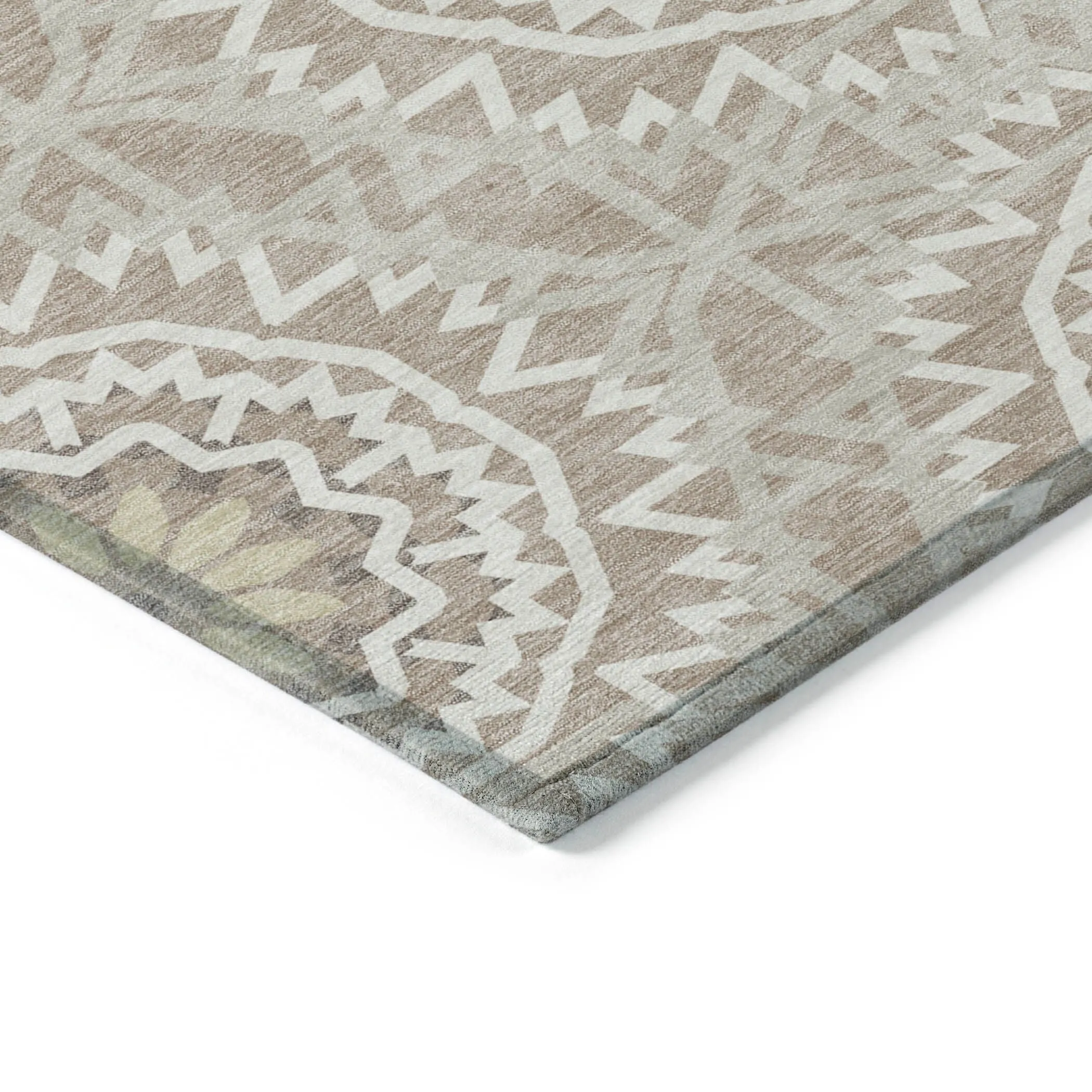 Machine Washable Indoor/ Outdoor Chantille Boho Global Rug