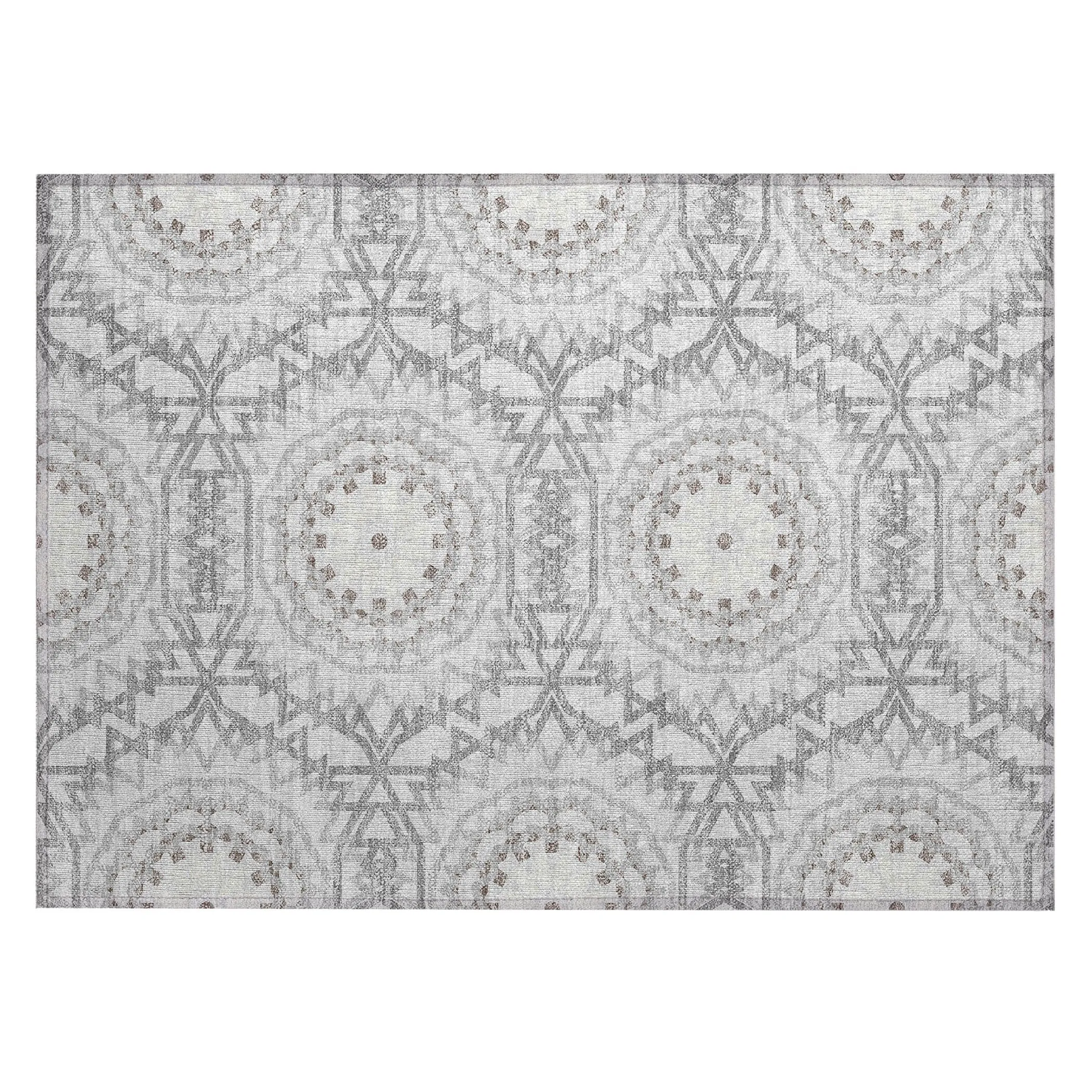 Machine Washable Indoor/ Outdoor Chantille Boho Global Rug
