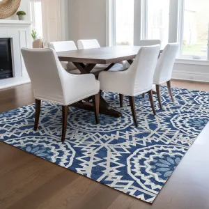 Machine Washable Indoor/ Outdoor Chantille Boho Global Rug