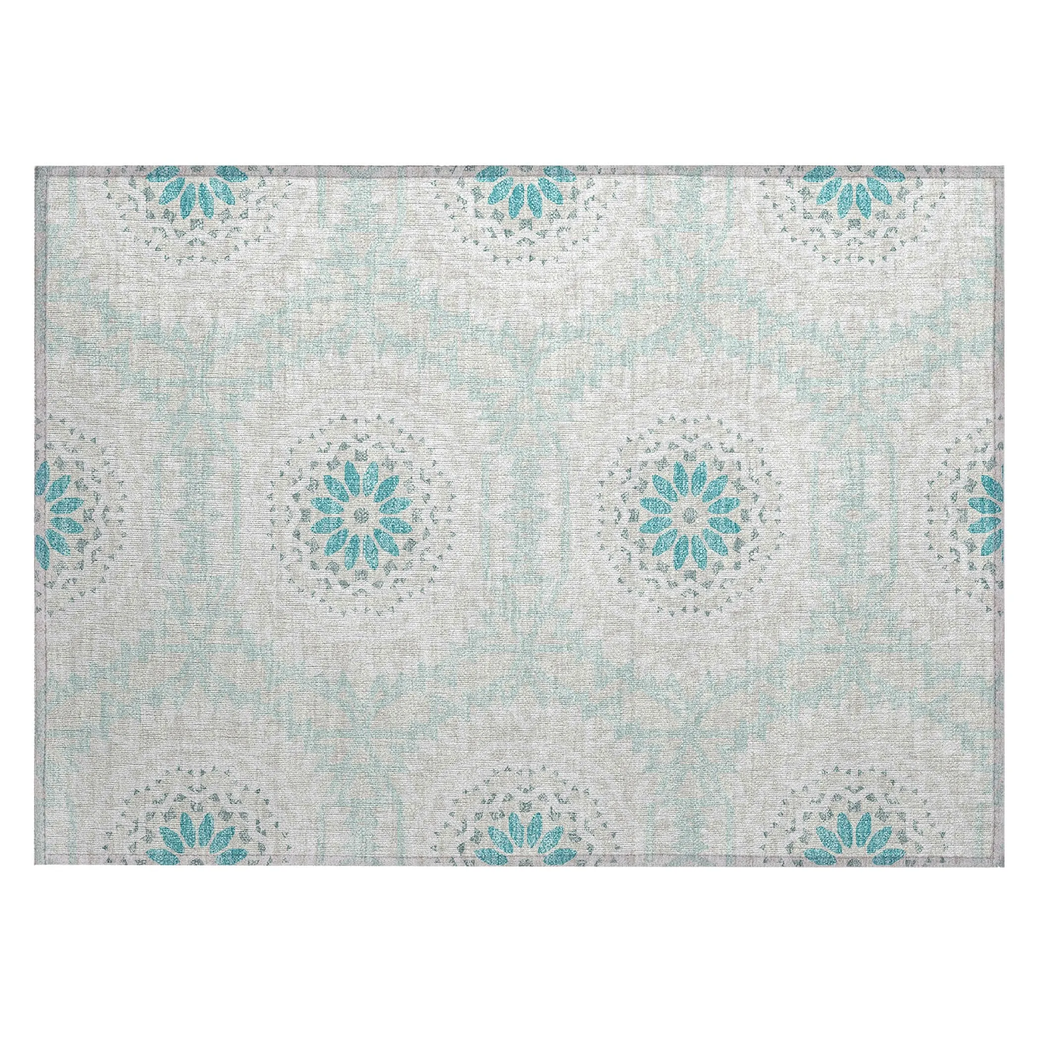 Machine Washable Indoor/ Outdoor Chantille Boho Global Rug