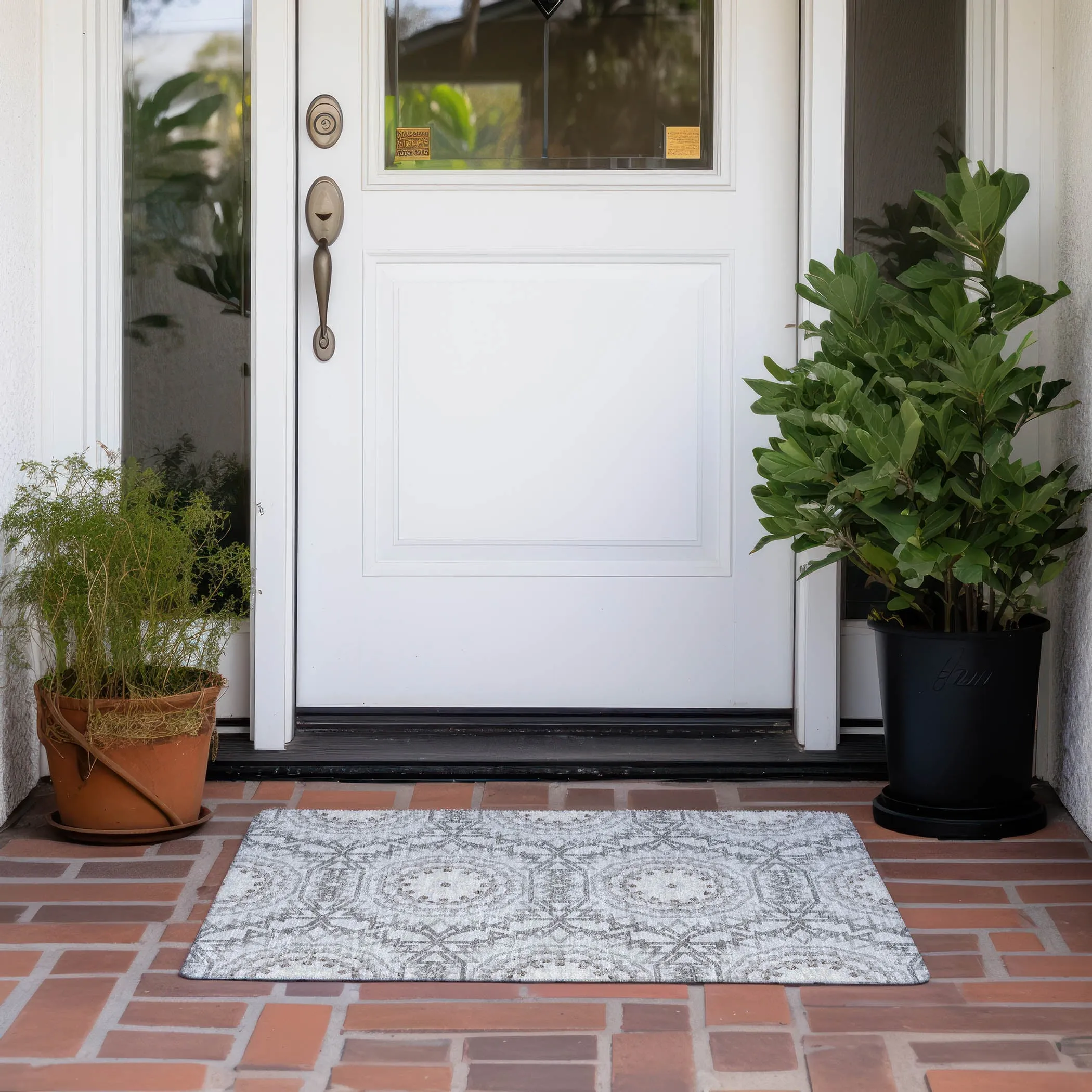 Machine Washable Indoor/ Outdoor Chantille Boho Global Rug