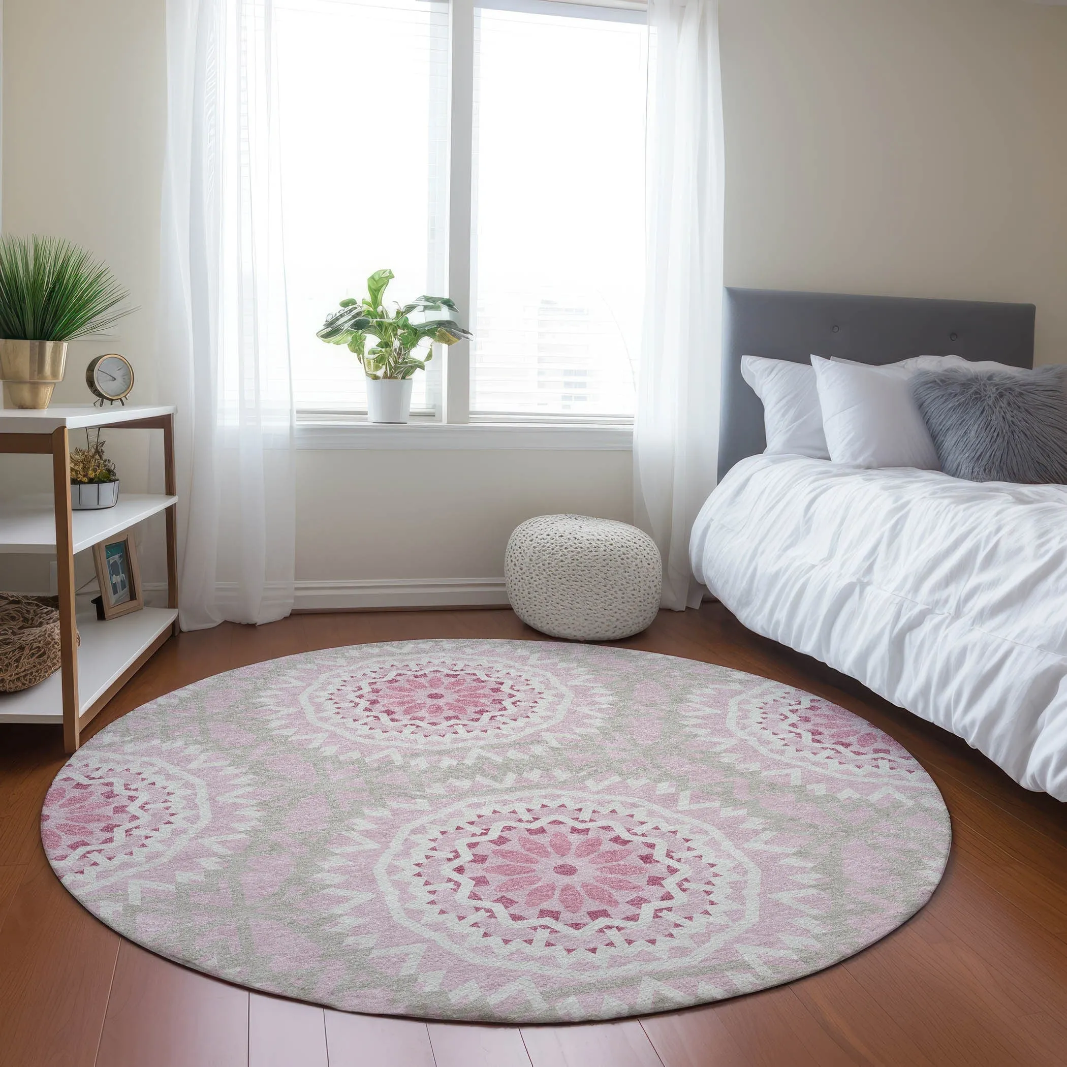 Machine Washable Indoor/ Outdoor Chantille Boho Global Rug
