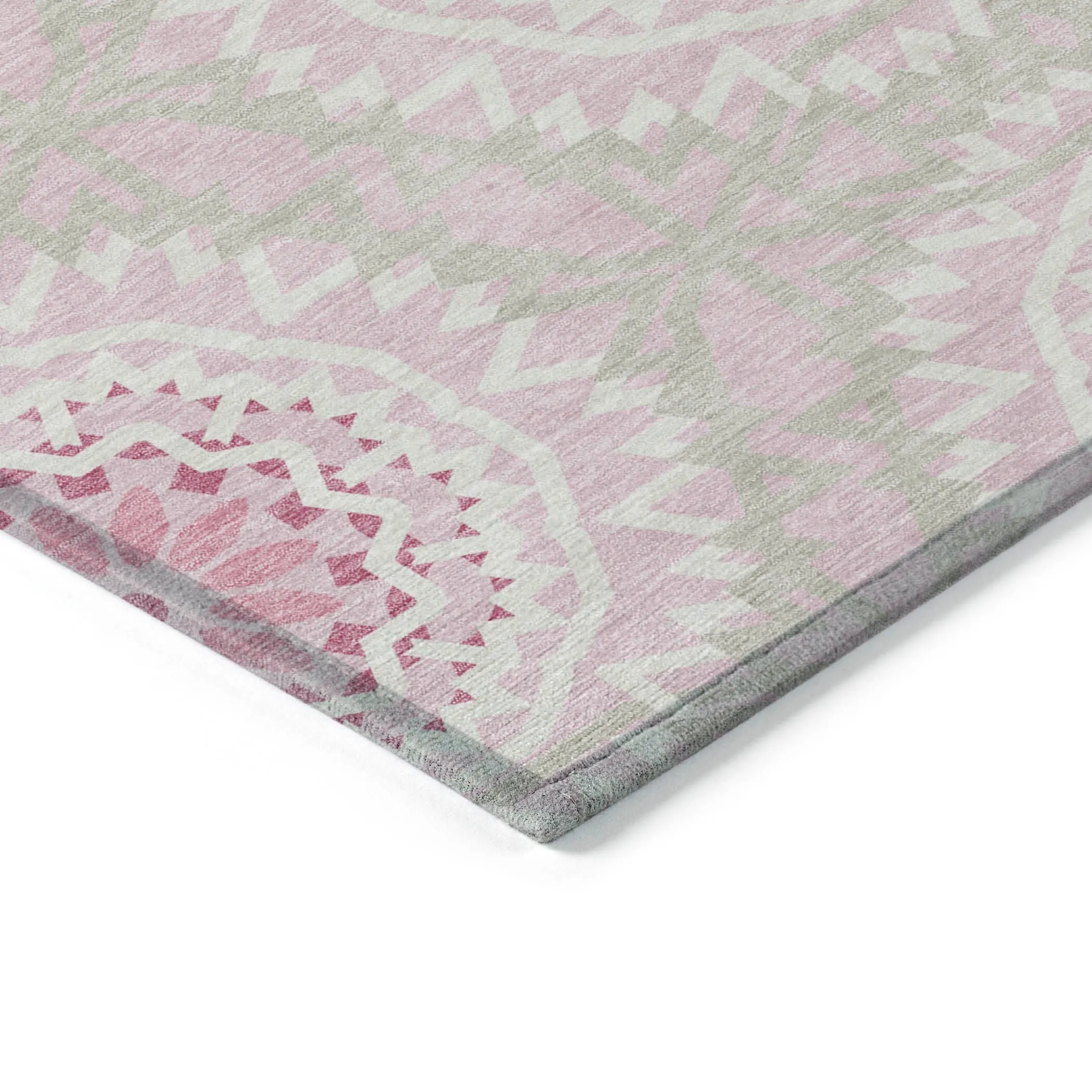 Machine Washable Indoor/ Outdoor Chantille Boho Global Rug