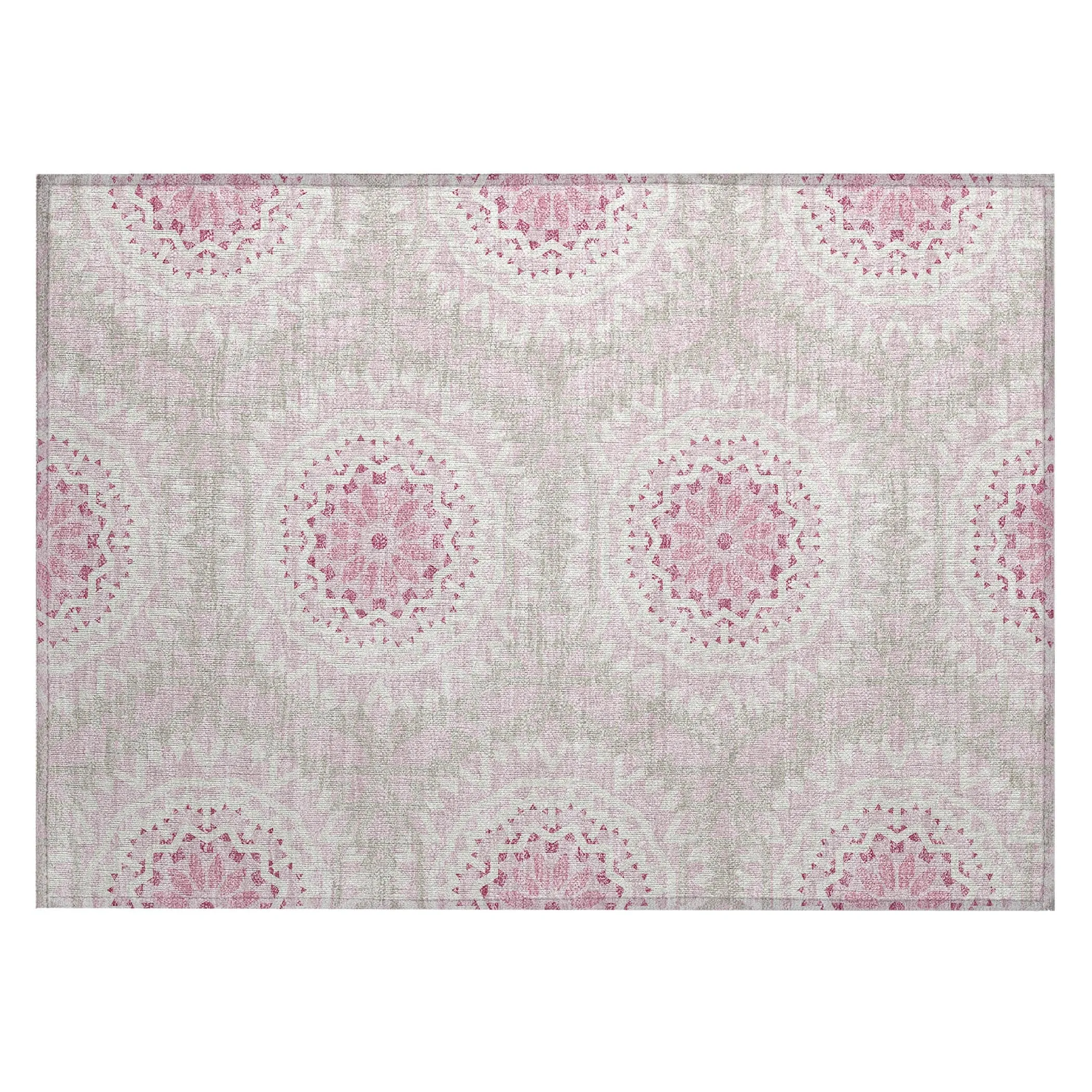 Machine Washable Indoor/ Outdoor Chantille Boho Global Rug