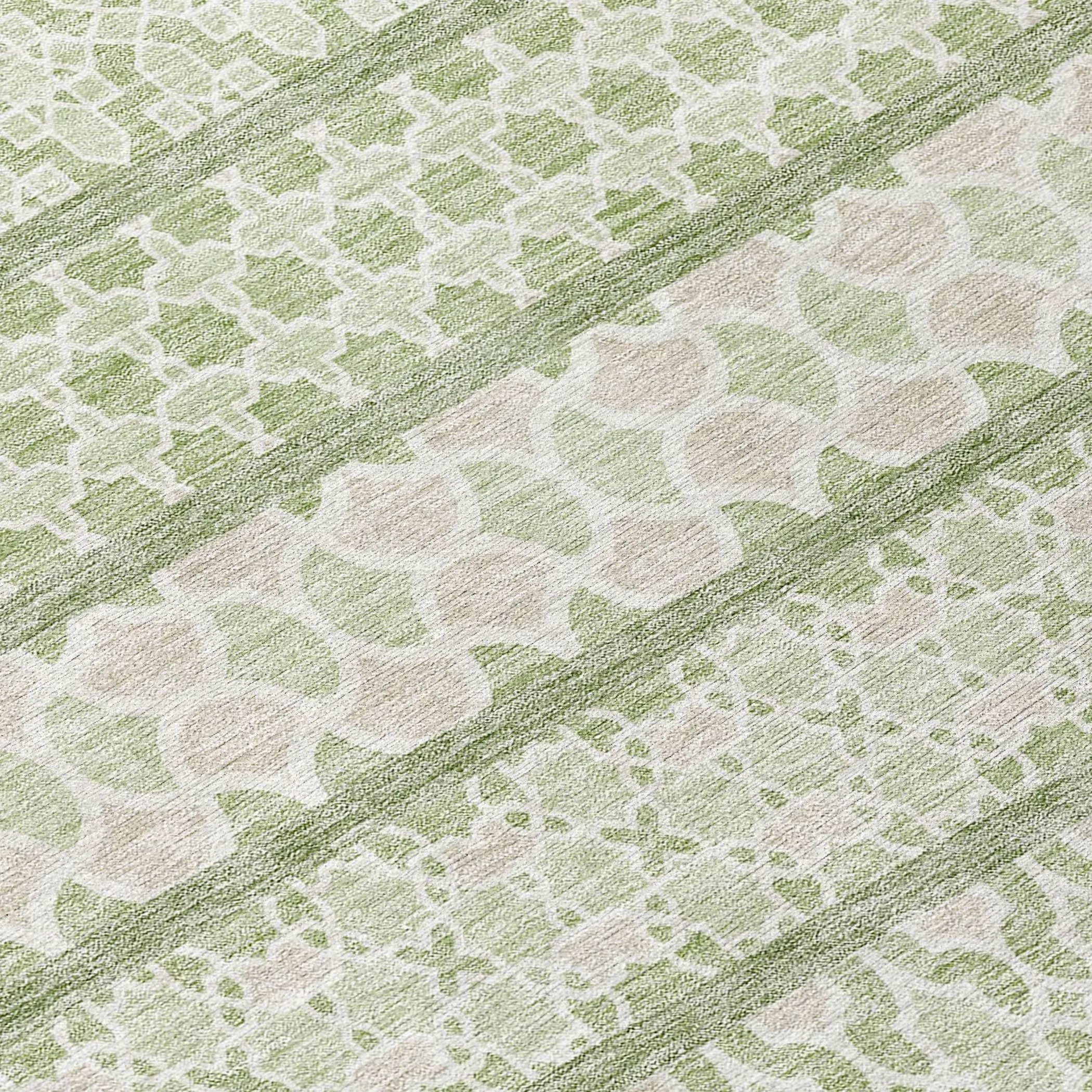 Machine Washable Indoor/ Outdoor Chantille Boho Stripe Rug