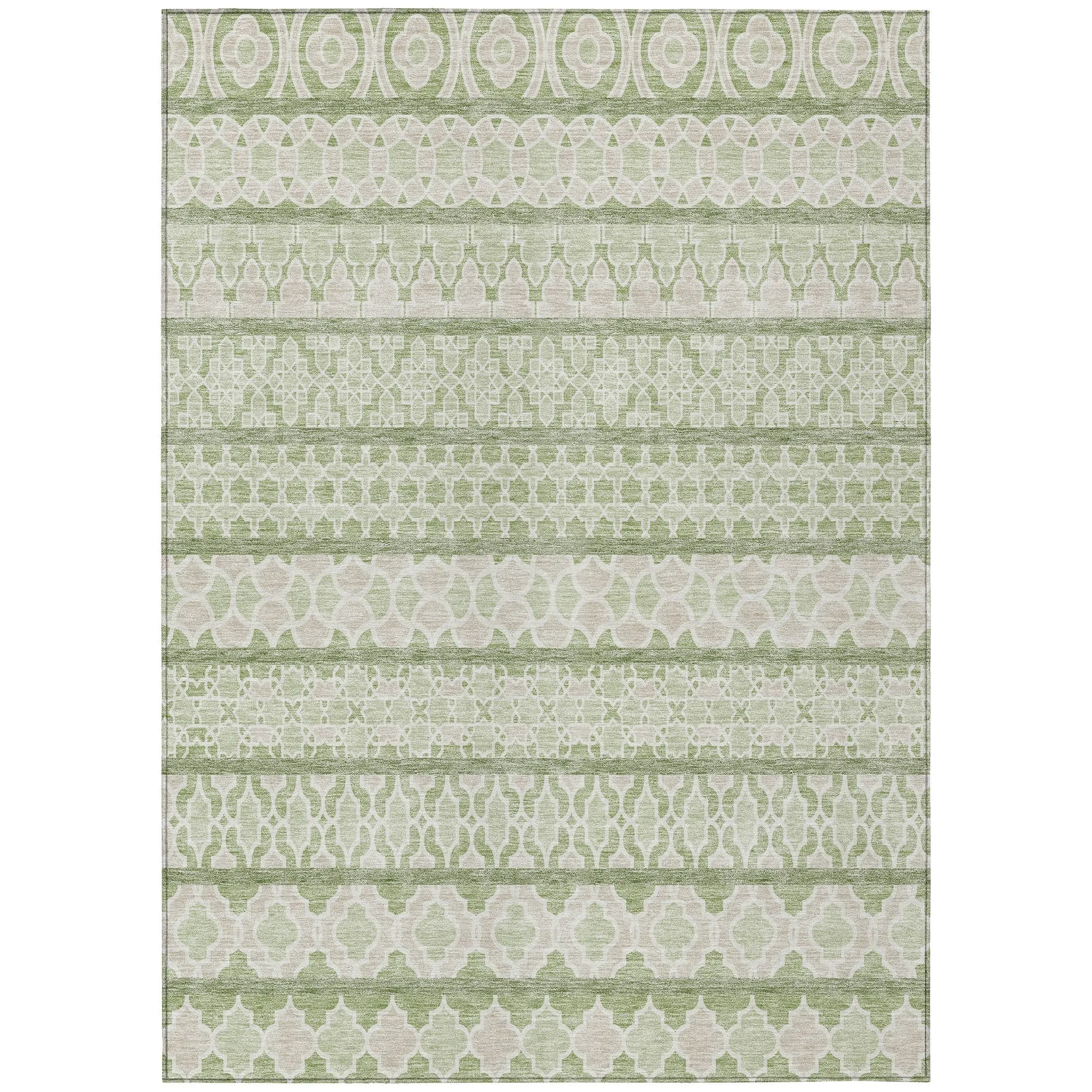Machine Washable Indoor/ Outdoor Chantille Boho Stripe Rug