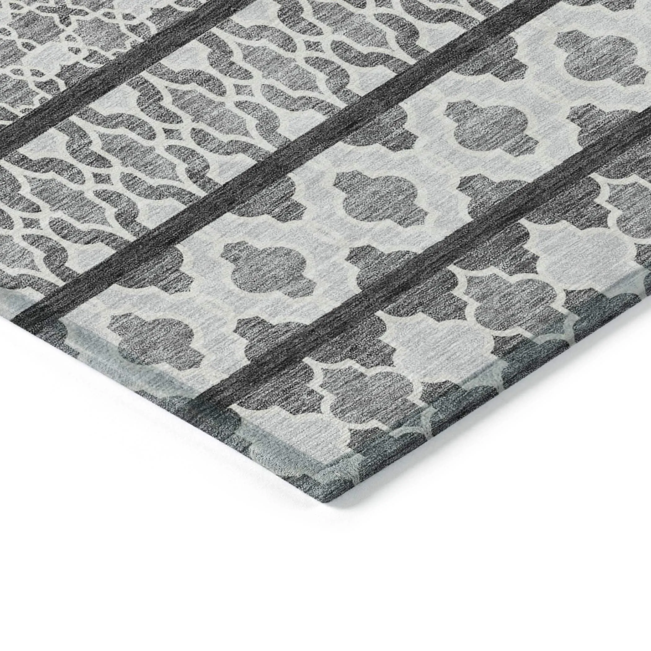Machine Washable Indoor/ Outdoor Chantille Boho Stripe Rug