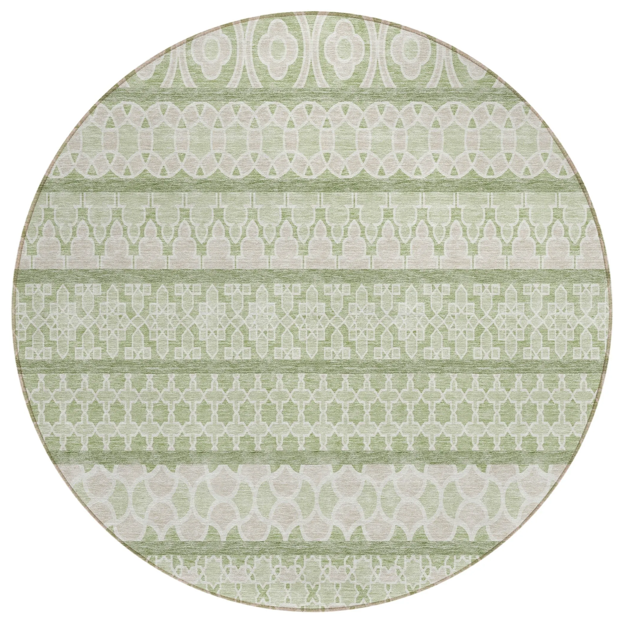 Machine Washable Indoor/ Outdoor Chantille Boho Stripe Rug