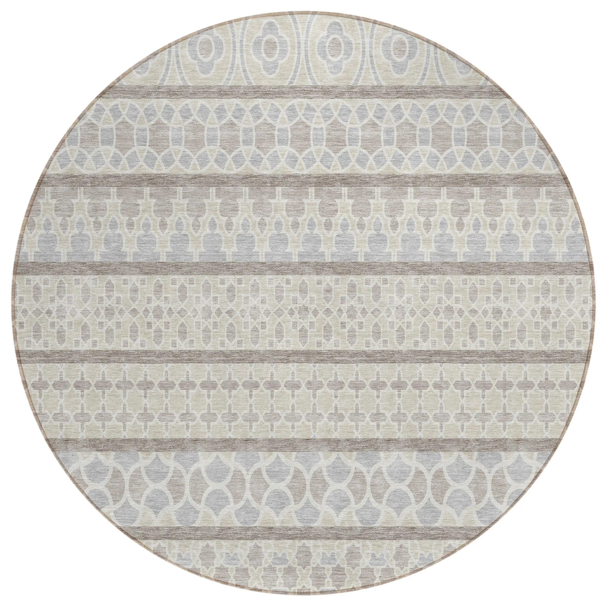 Machine Washable Indoor/ Outdoor Chantille Boho Stripe Rug
