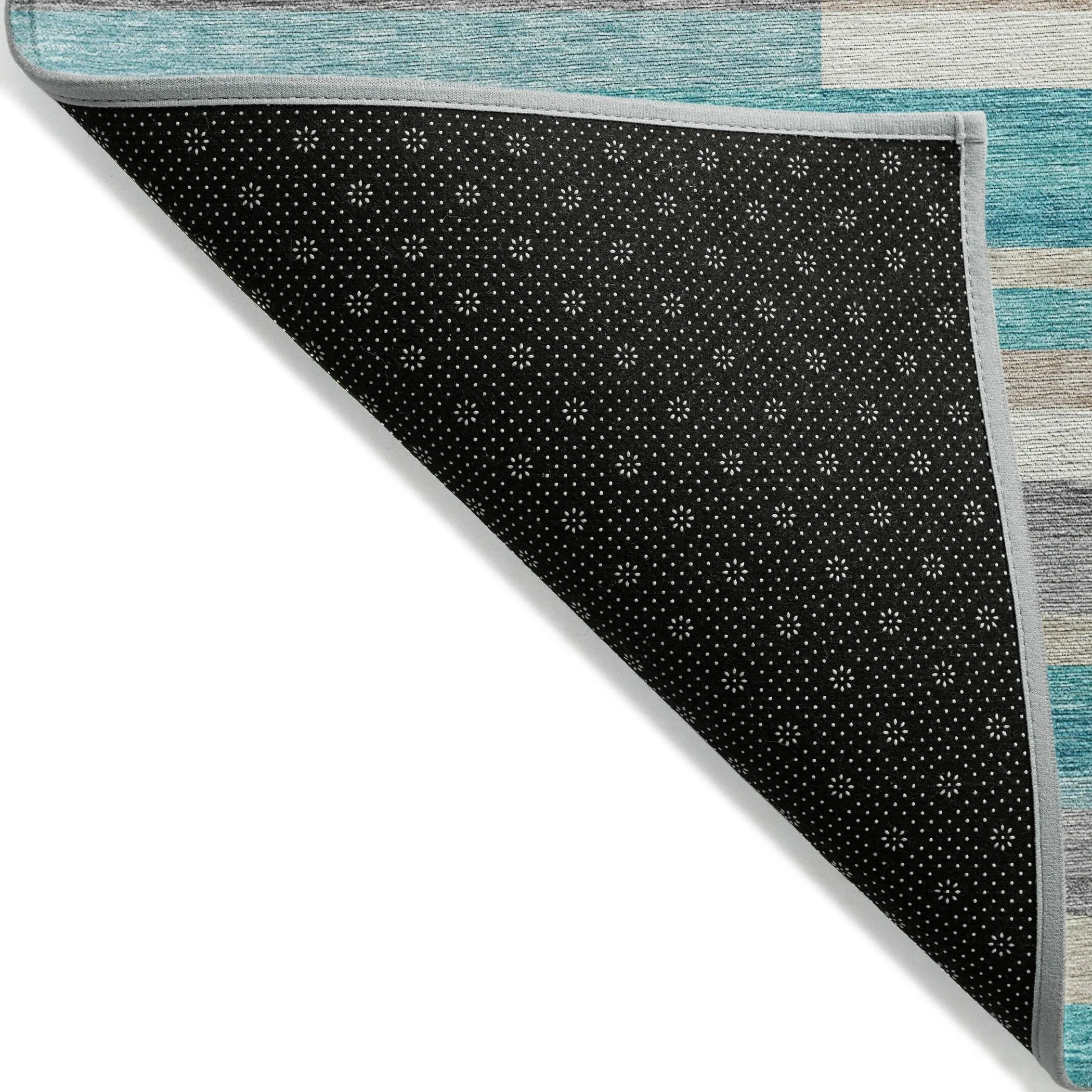 Machine Washable Indoor/ Outdoor Chantille Contempory Stripes Rug