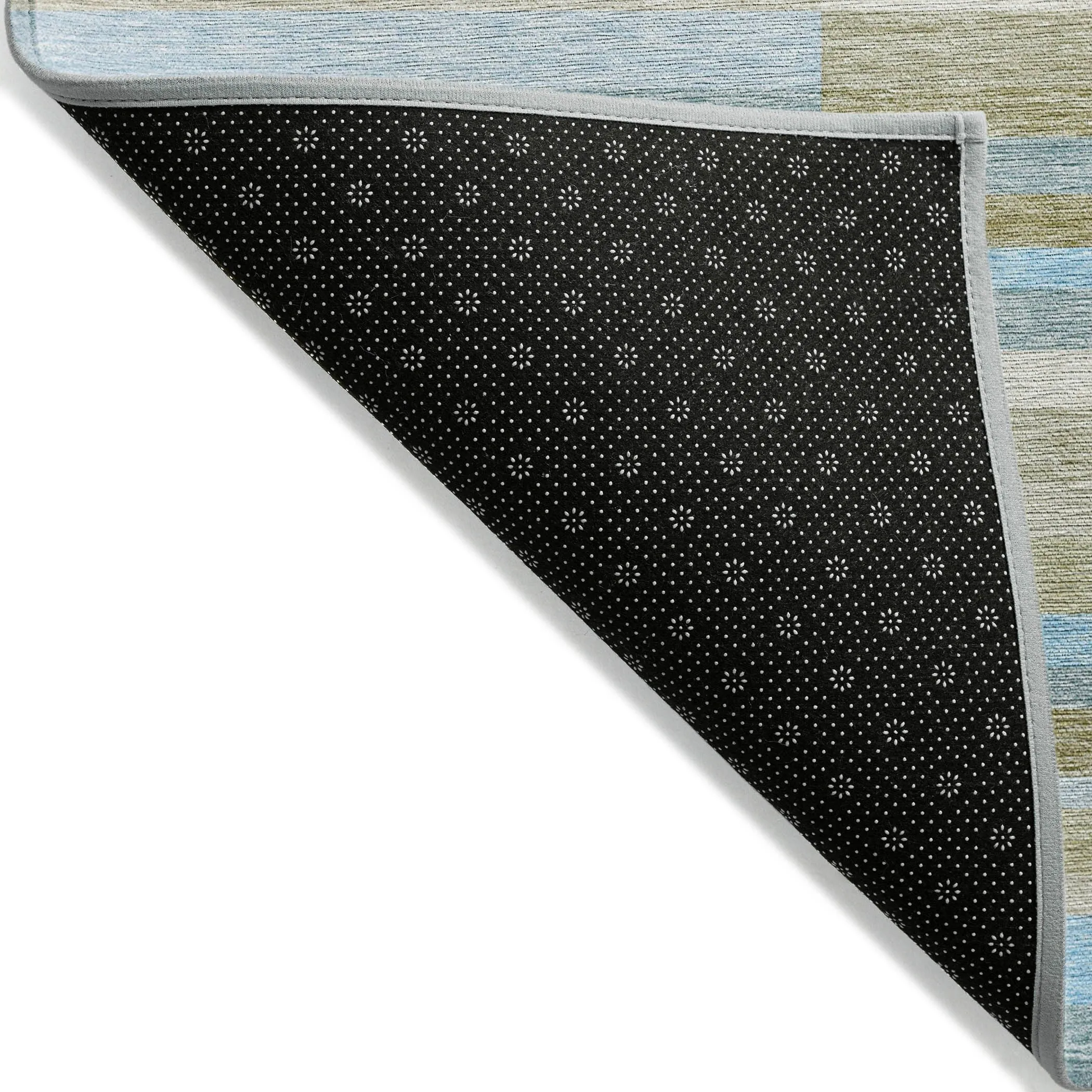 Machine Washable Indoor/ Outdoor Chantille Contempory Stripes Rug