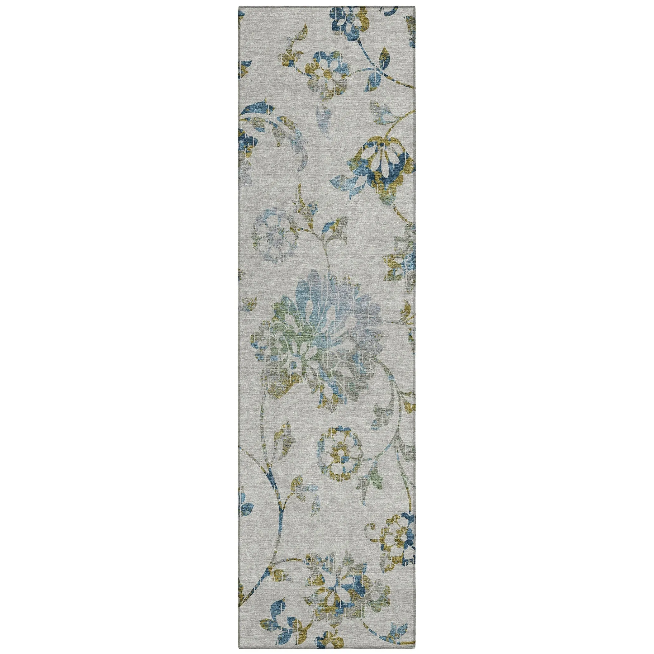Machine Washable Indoor/ Outdoor Chantille Farmhouse Floral Rug