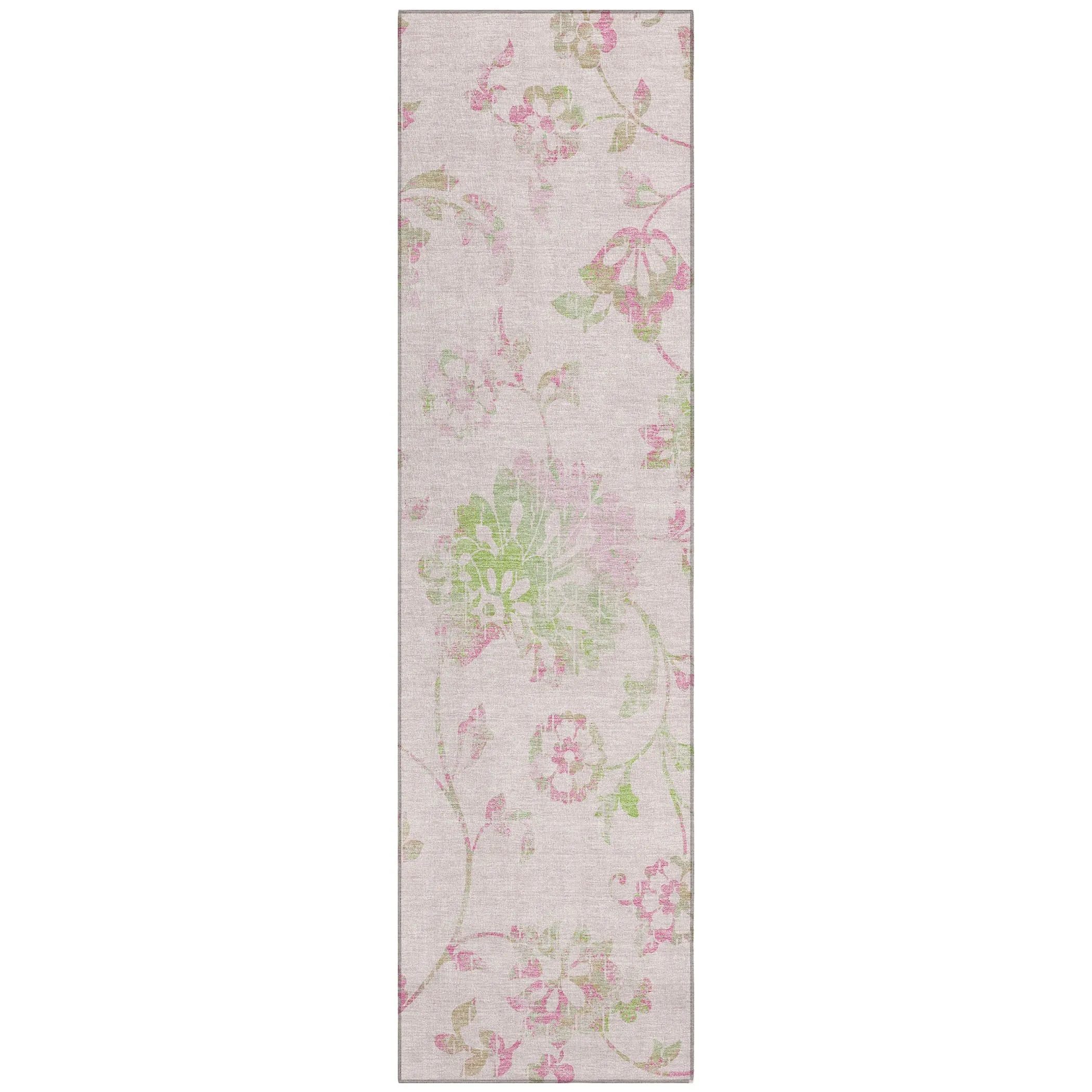 Machine Washable Indoor/ Outdoor Chantille Farmhouse Floral Rug