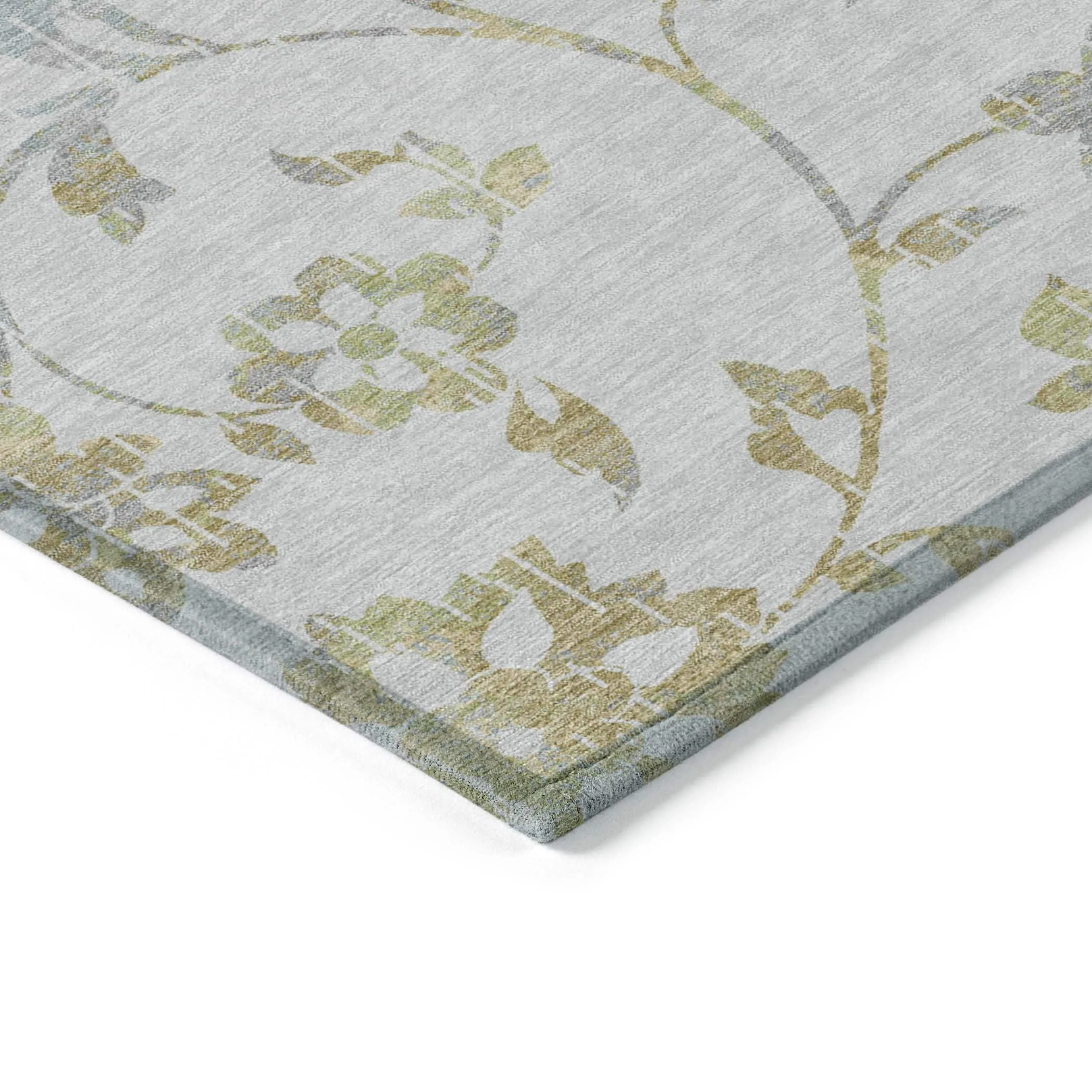 Machine Washable Indoor/ Outdoor Chantille Farmhouse Floral Rug