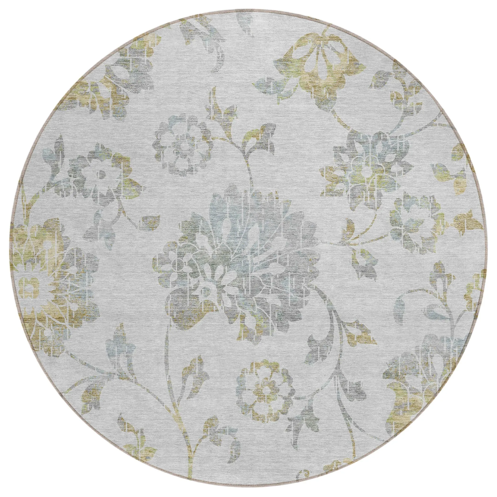 Machine Washable Indoor/ Outdoor Chantille Farmhouse Floral Rug