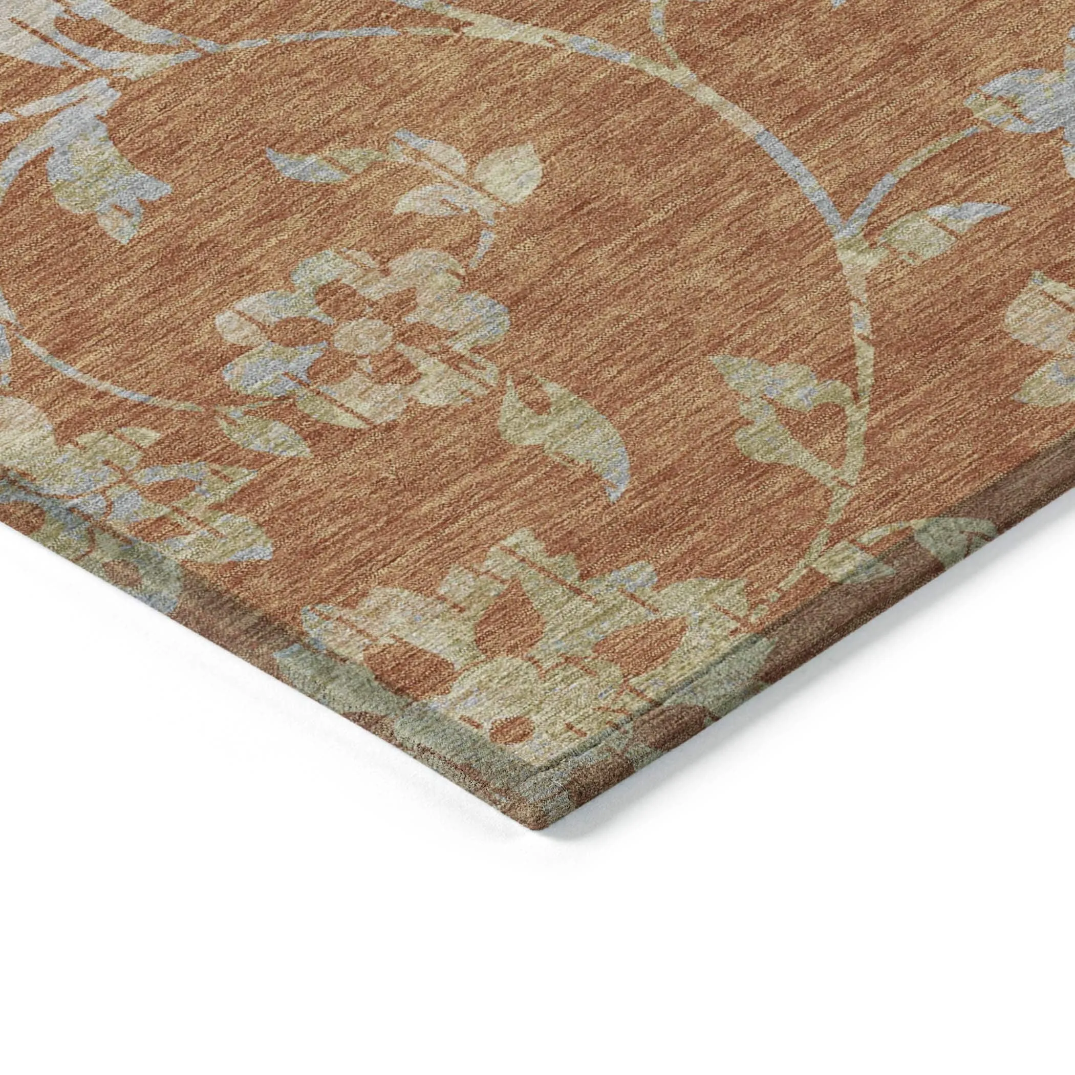 Machine Washable Indoor/ Outdoor Chantille Farmhouse Floral Rug