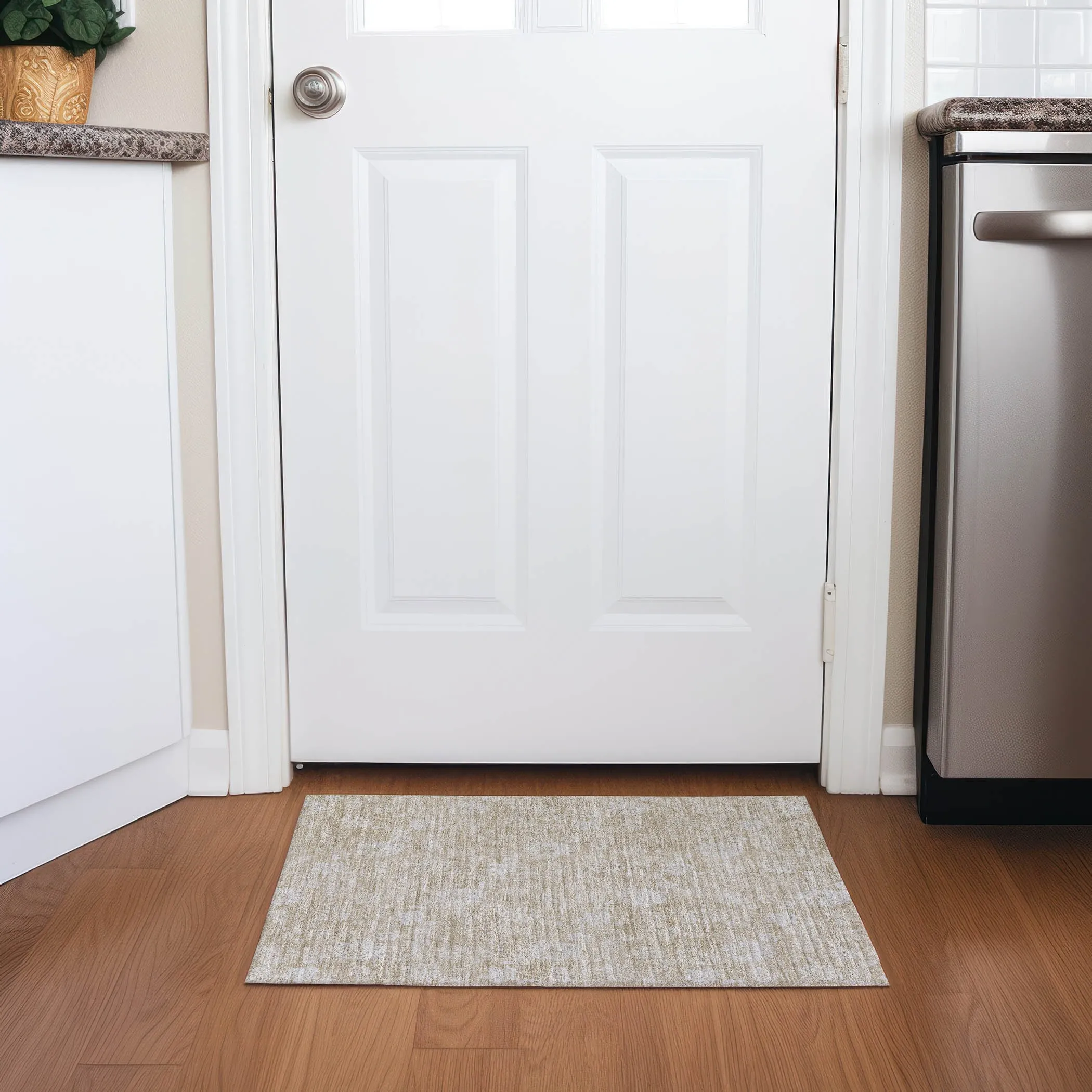 Machine Washable Indoor/ Outdoor Chantille Floral Farmhouse Rug