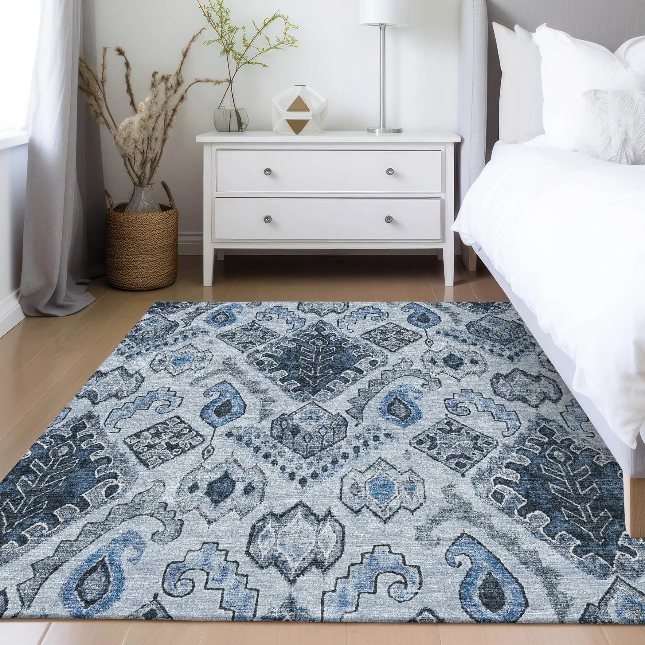 Machine Washable Indoor/ Outdoor Chantille Global Boho Rug
