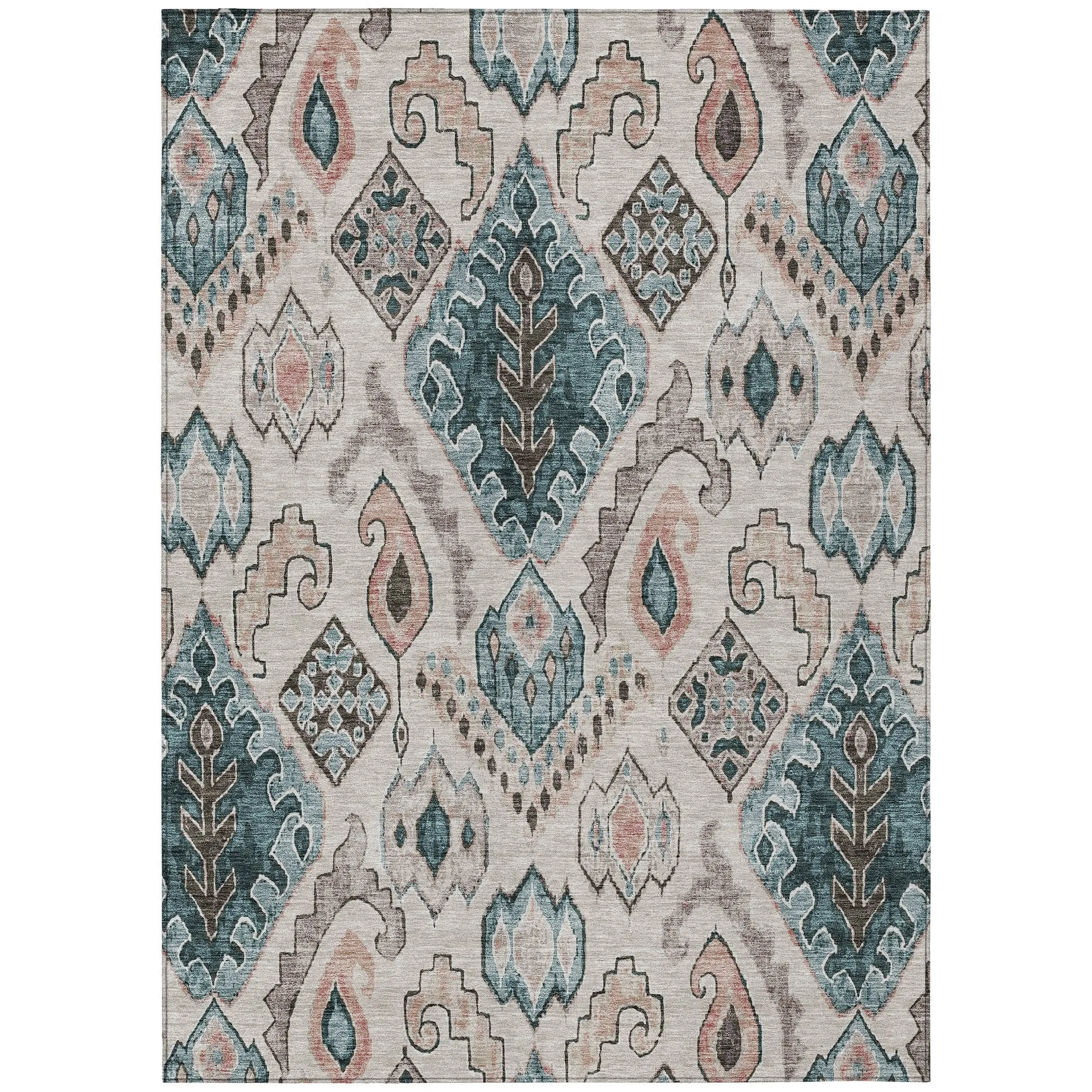 Machine Washable Indoor/ Outdoor Chantille Global Boho Rug