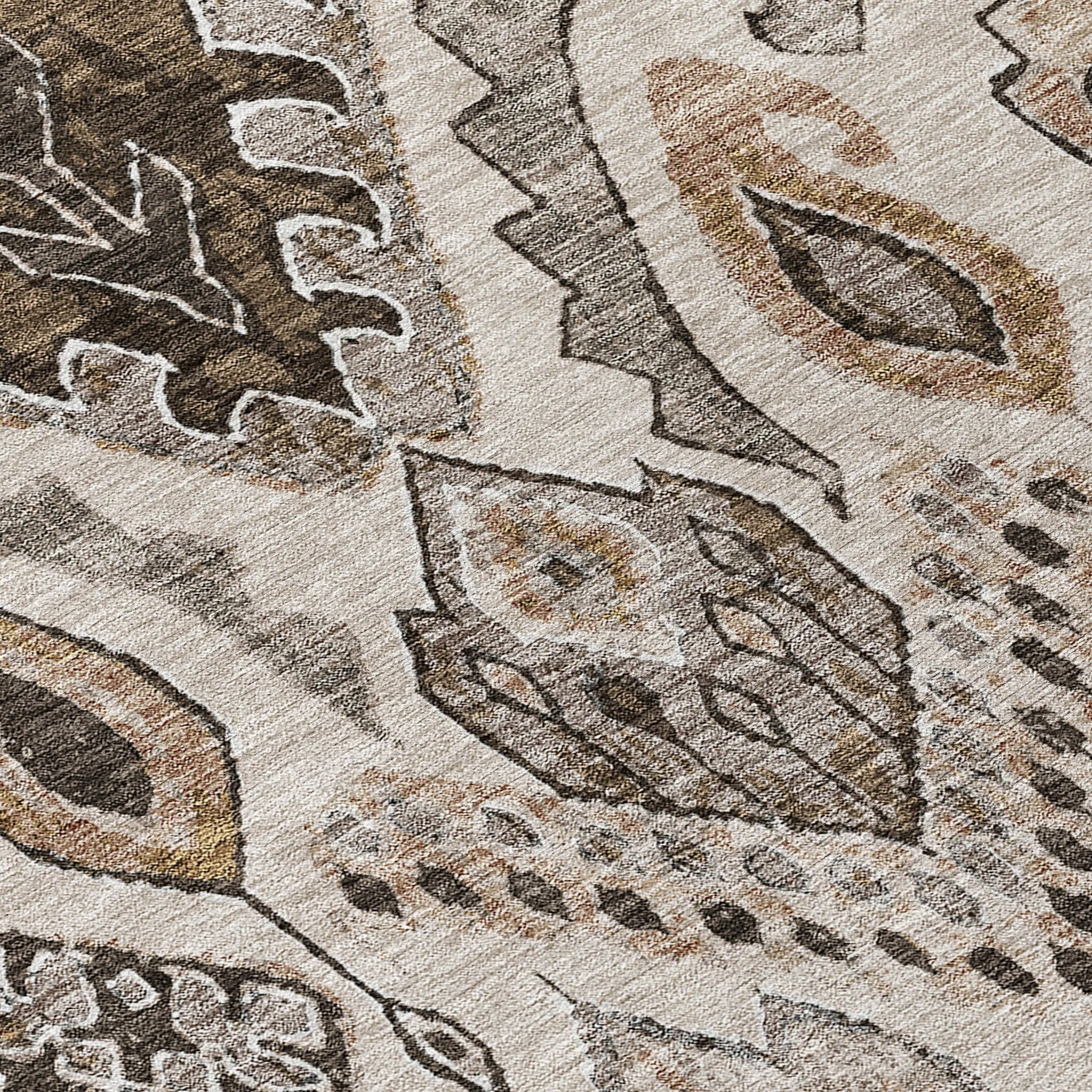 Machine Washable Indoor/ Outdoor Chantille Global Boho Rug