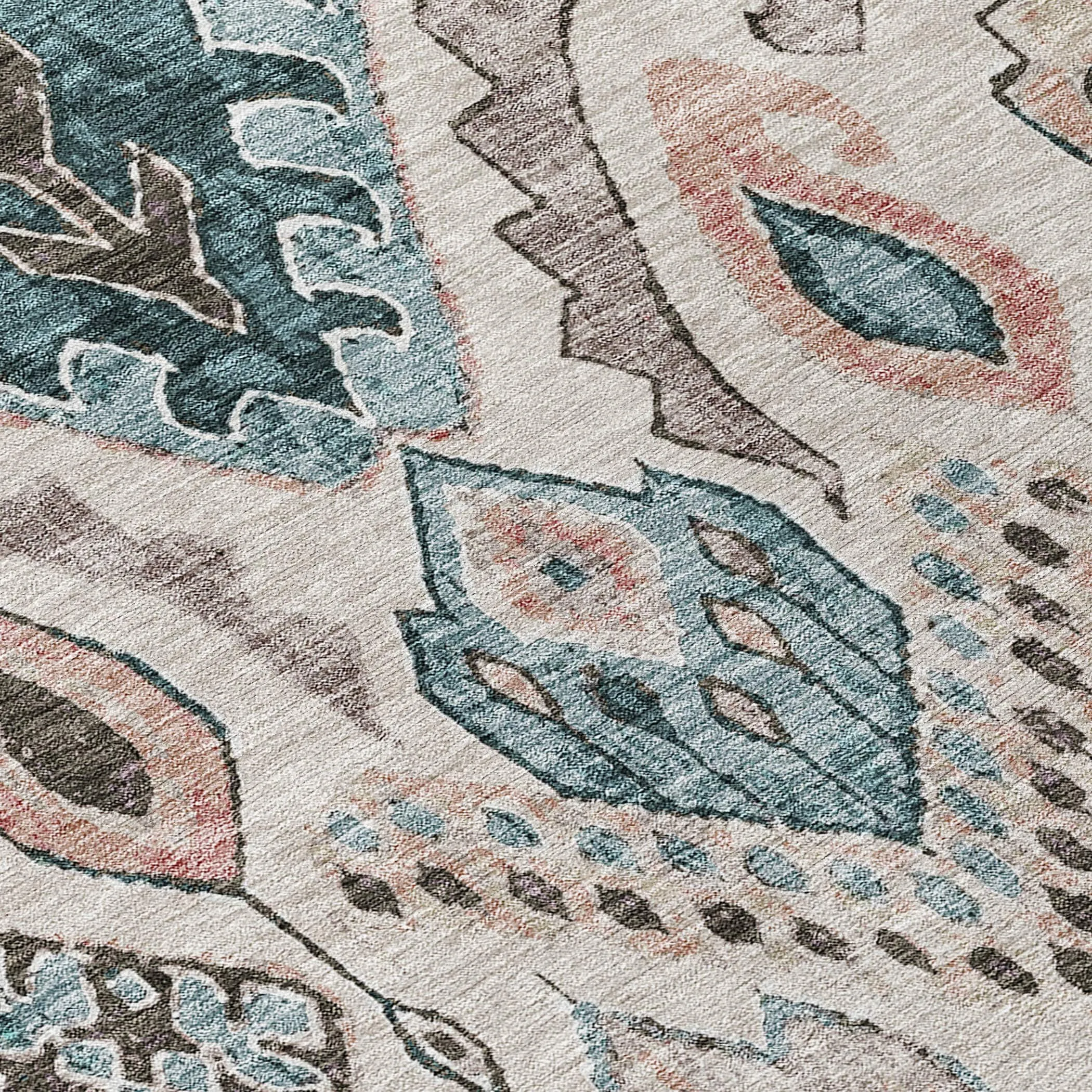 Machine Washable Indoor/ Outdoor Chantille Global Boho Rug