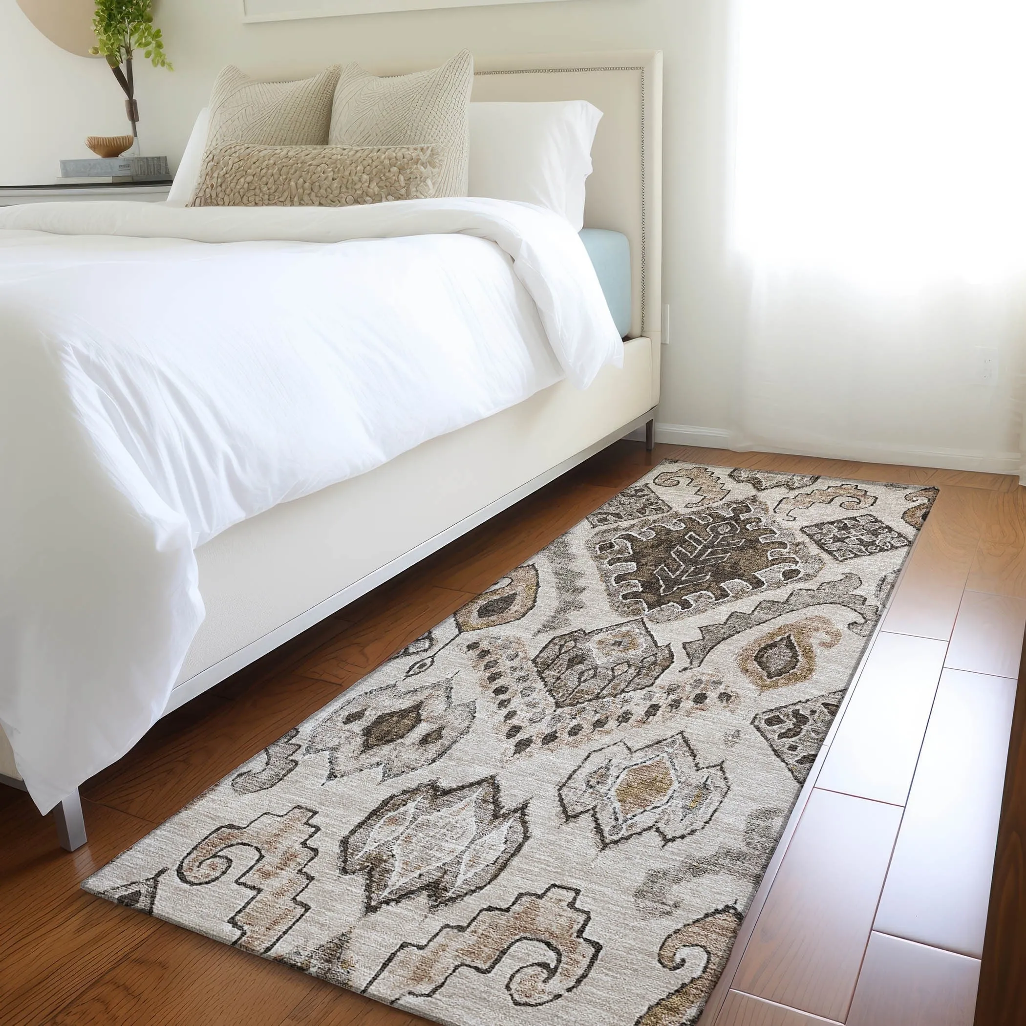Machine Washable Indoor/ Outdoor Chantille Global Boho Rug