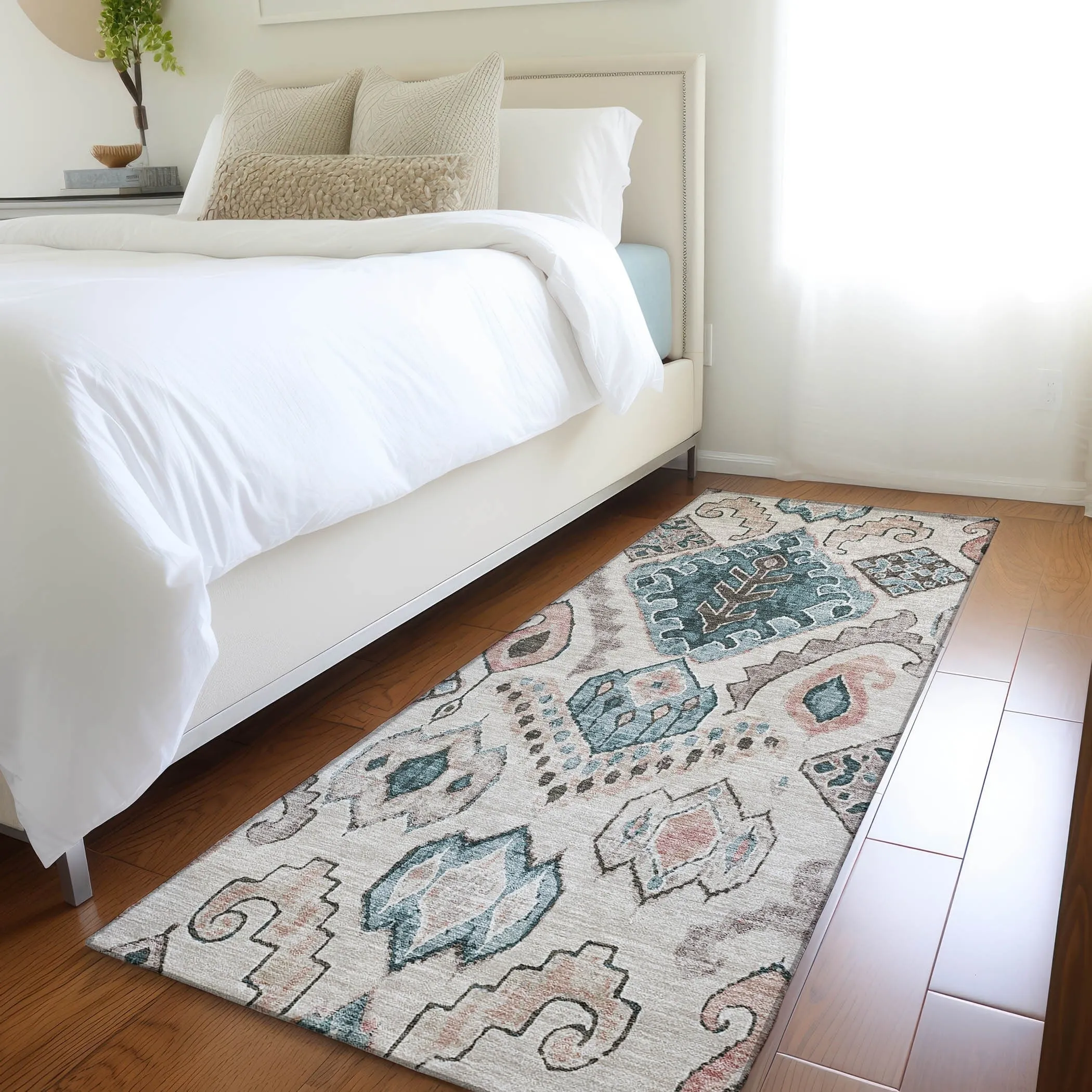 Machine Washable Indoor/ Outdoor Chantille Global Boho Rug
