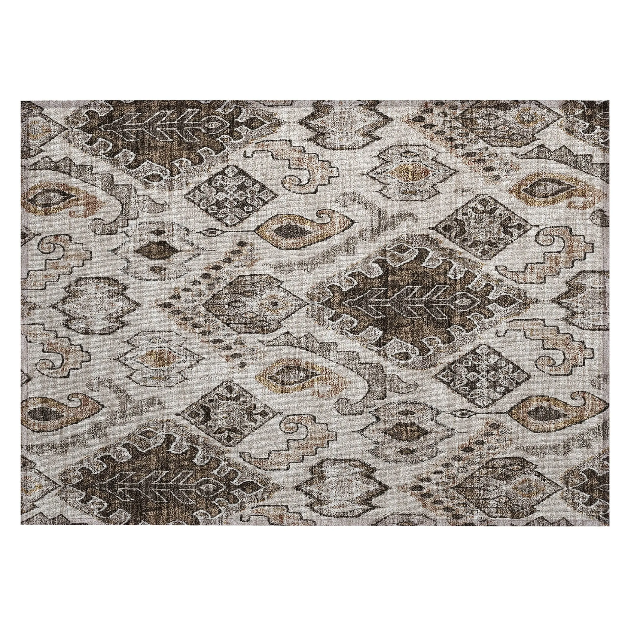 Machine Washable Indoor/ Outdoor Chantille Global Boho Rug