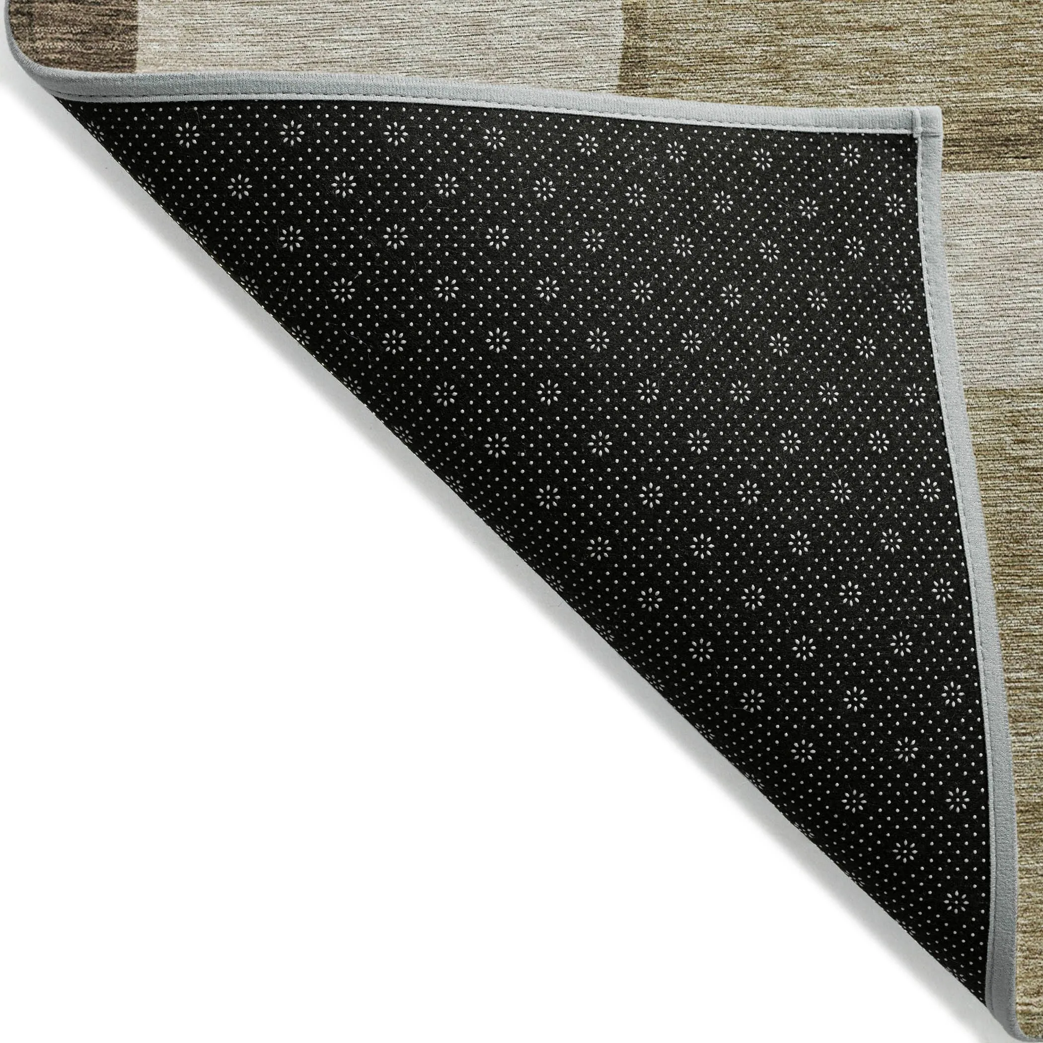 Machine Washable Indoor/ Outdoor Chantille Modern Blocks Rug