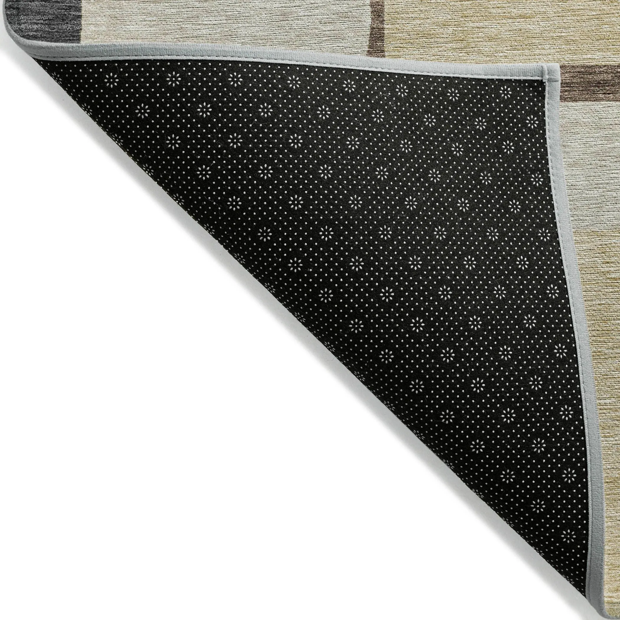 Machine Washable Indoor/ Outdoor Chantille Modern Blocks Rug