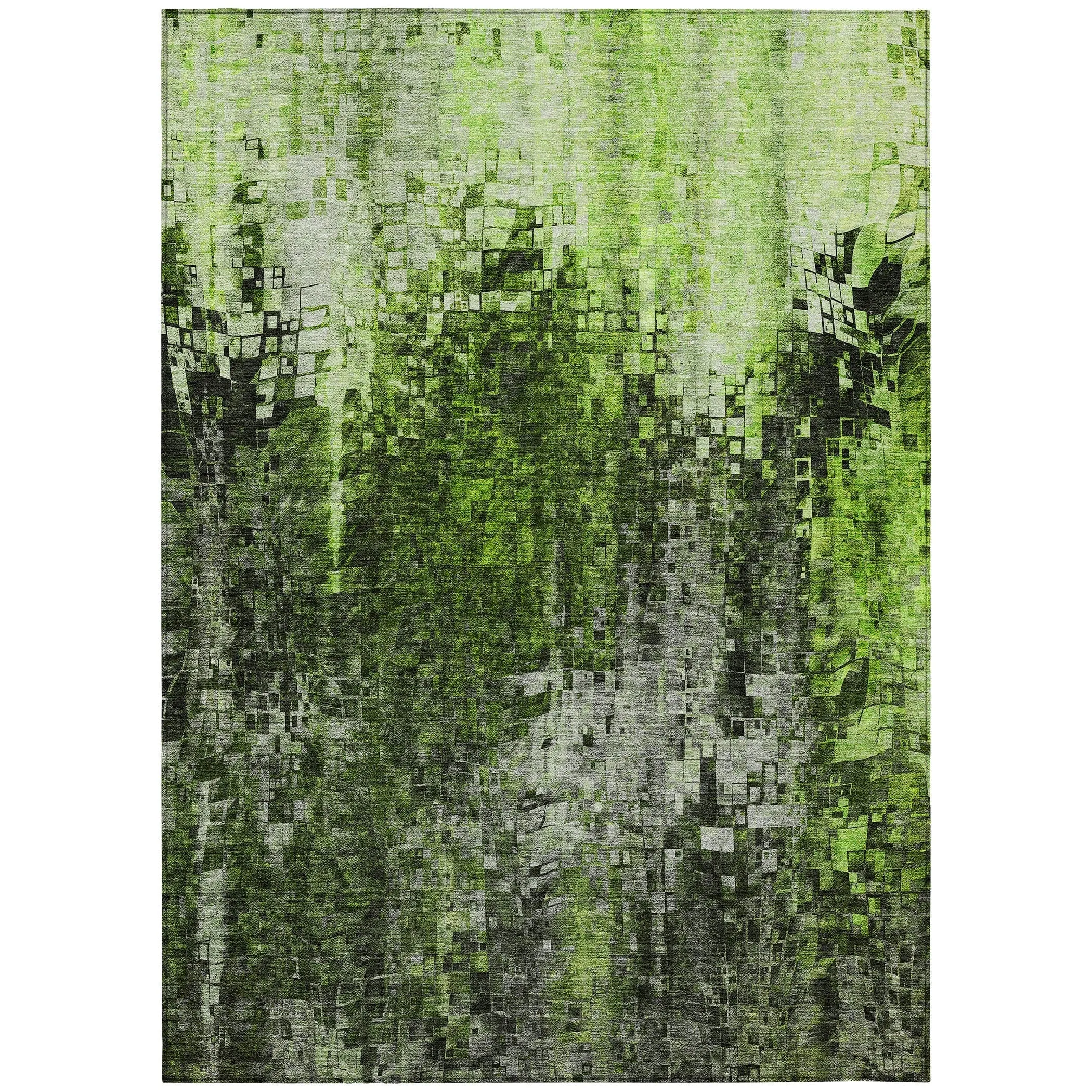 Machine Washable Indoor/ Outdoor Chantille Modern Ombre Rug