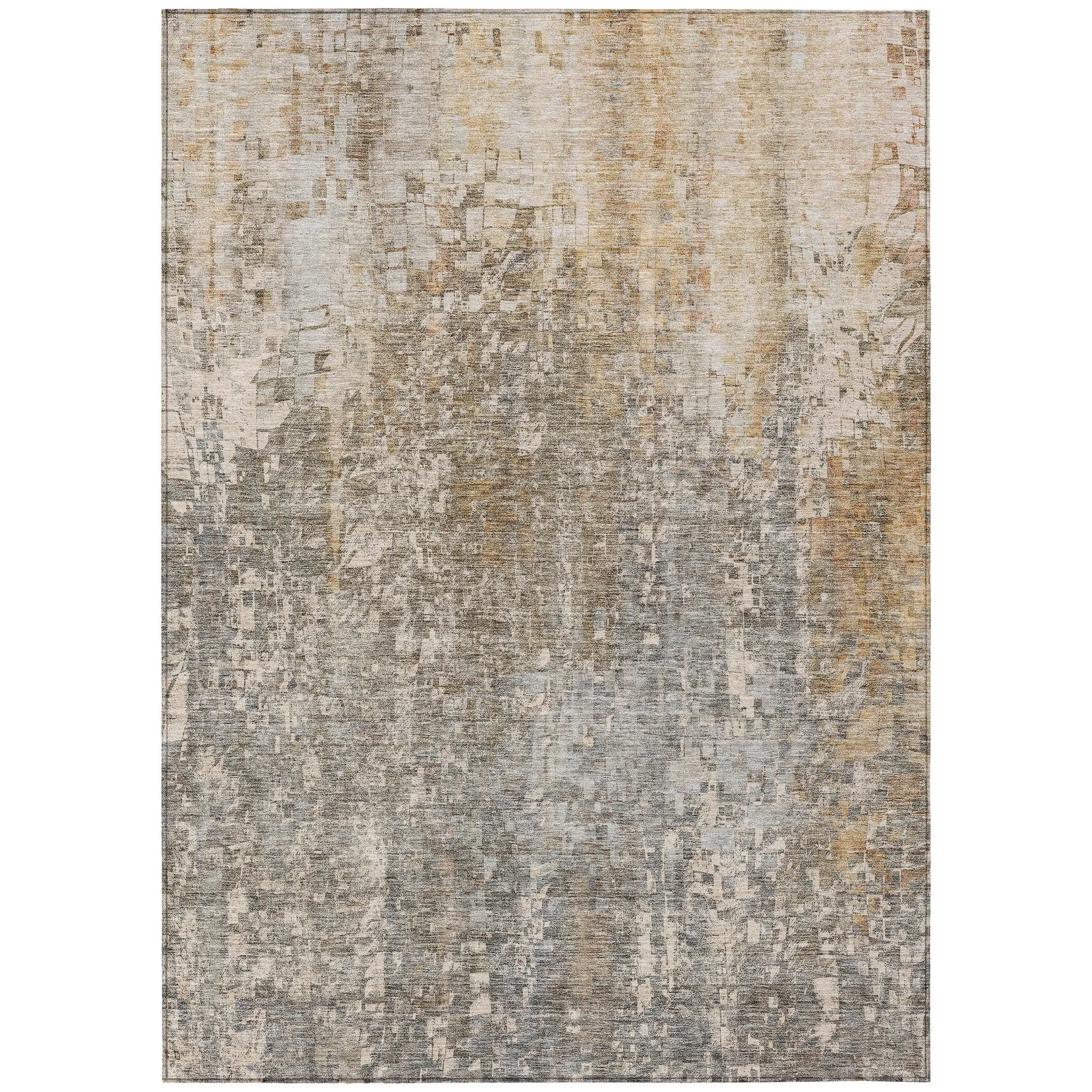 Machine Washable Indoor/ Outdoor Chantille Modern Ombre Rug