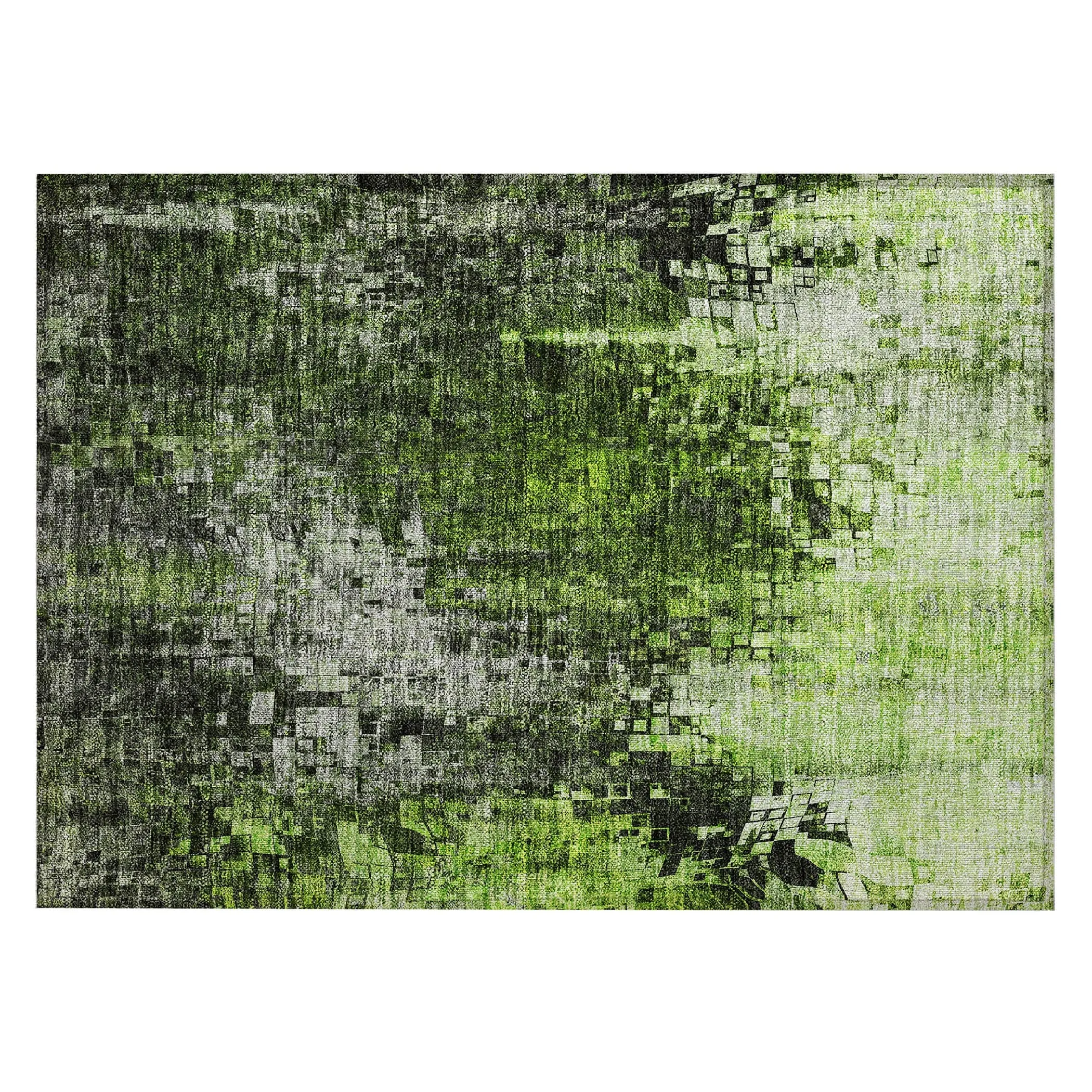 Machine Washable Indoor/ Outdoor Chantille Modern Ombre Rug