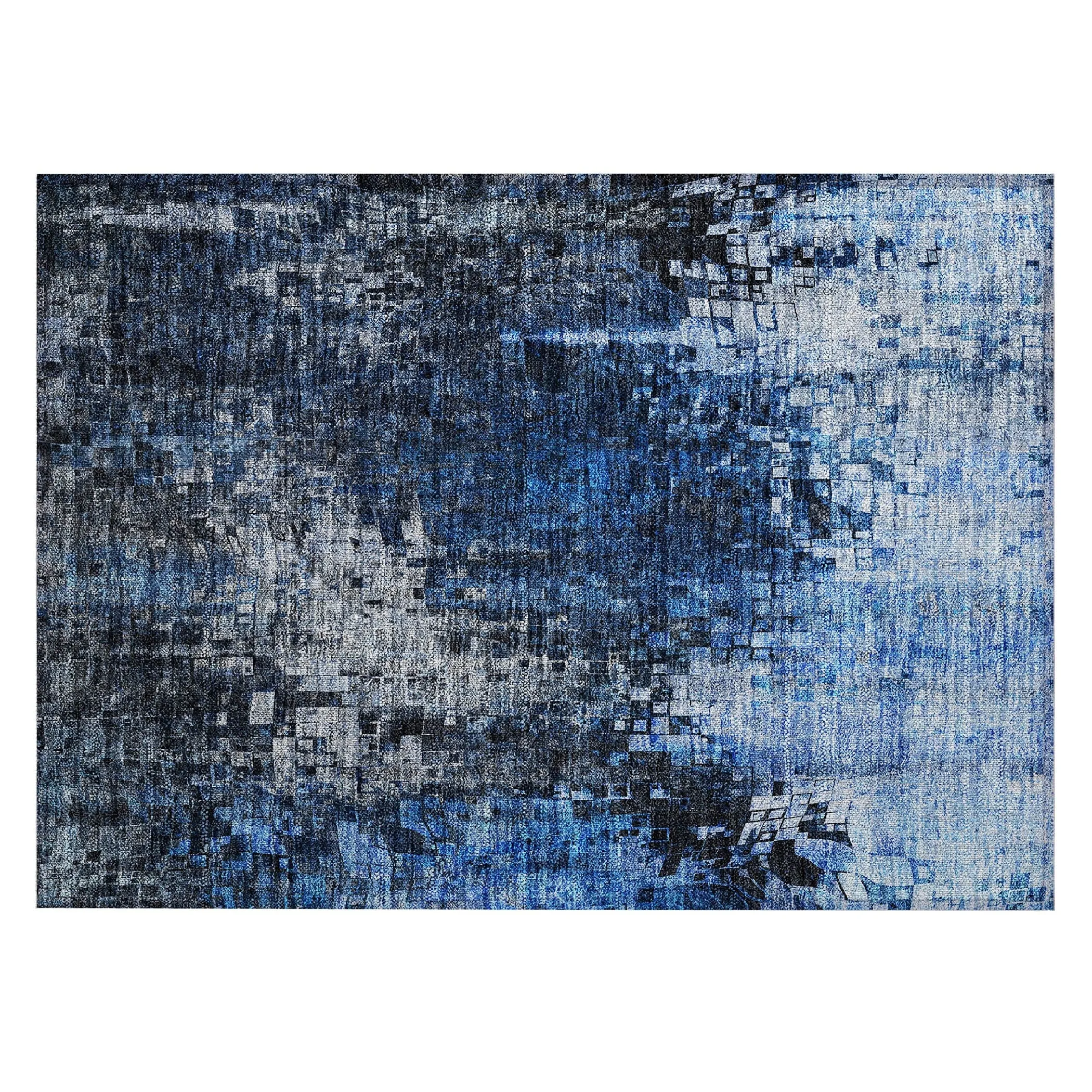 Machine Washable Indoor/ Outdoor Chantille Modern Ombre Rug