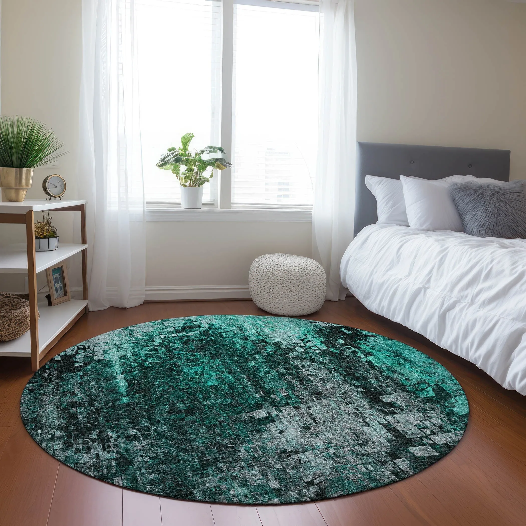 Machine Washable Indoor/ Outdoor Chantille Modern Ombre Rug