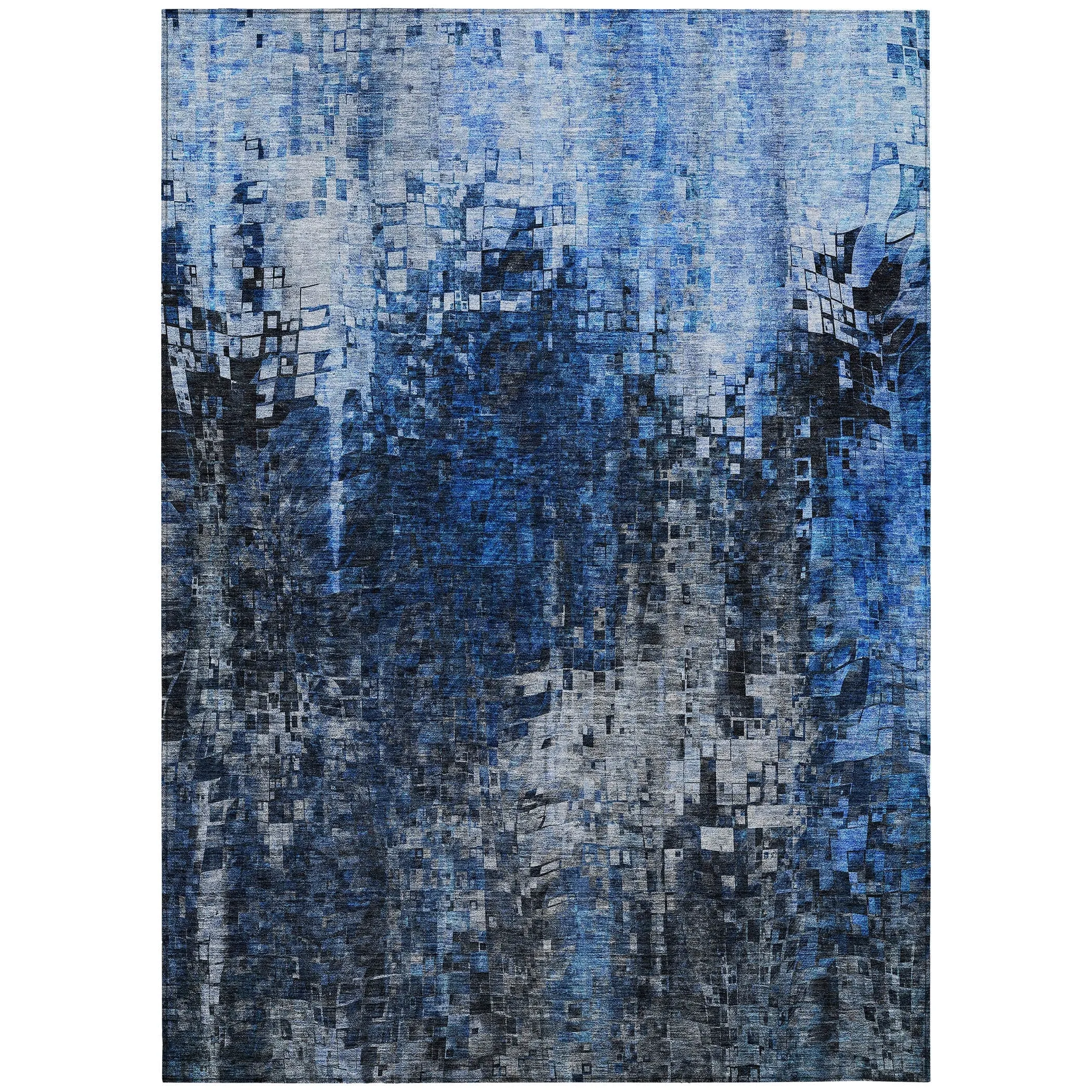 Machine Washable Indoor/ Outdoor Chantille Modern Ombre Rug
