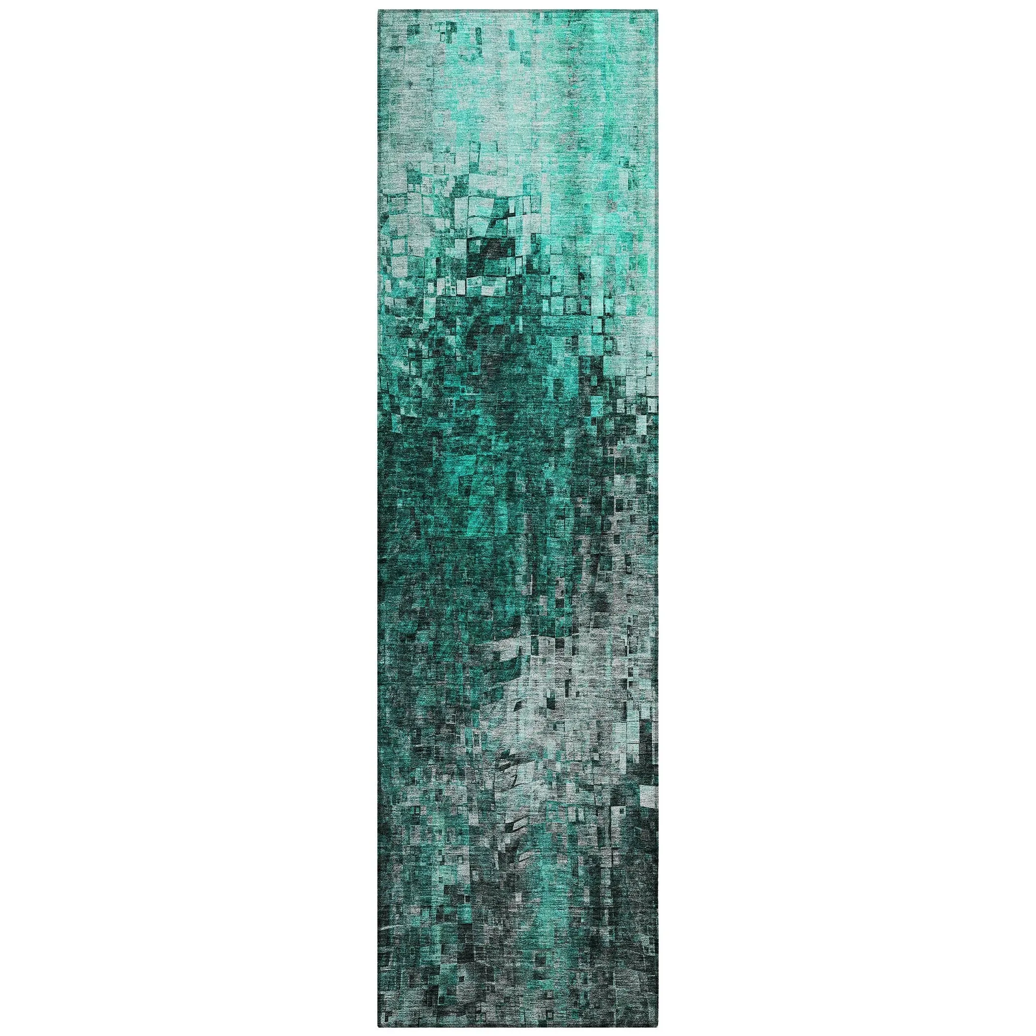 Machine Washable Indoor/ Outdoor Chantille Modern Ombre Rug
