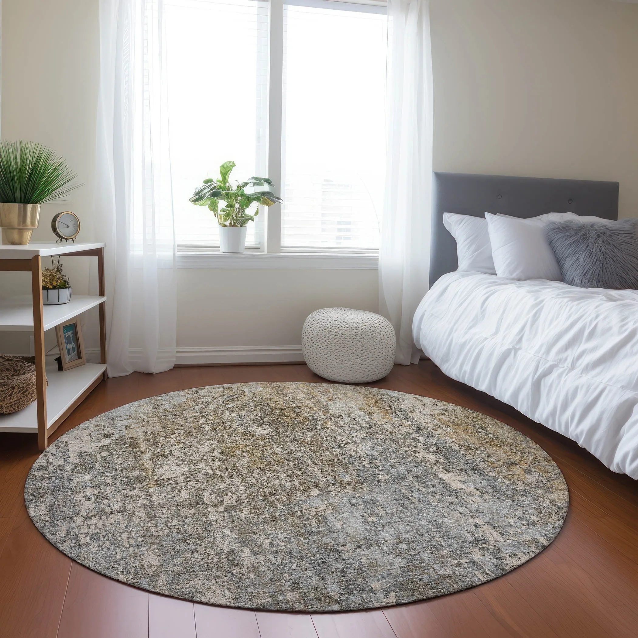 Machine Washable Indoor/ Outdoor Chantille Modern Ombre Rug