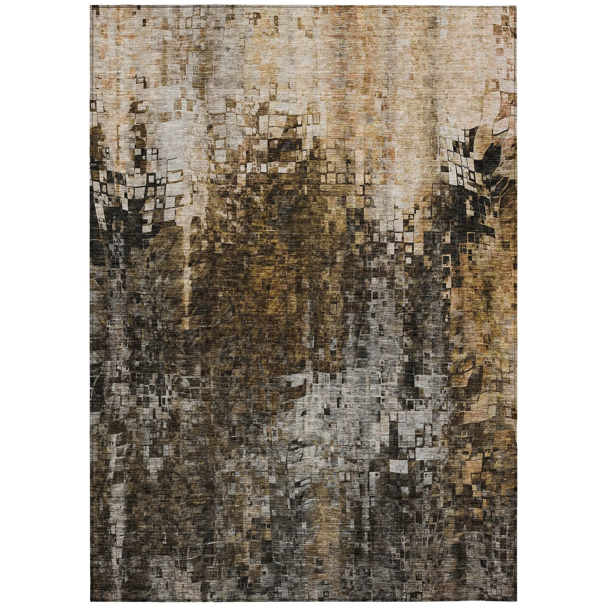 Machine Washable Indoor/ Outdoor Chantille Modern Ombre Rug