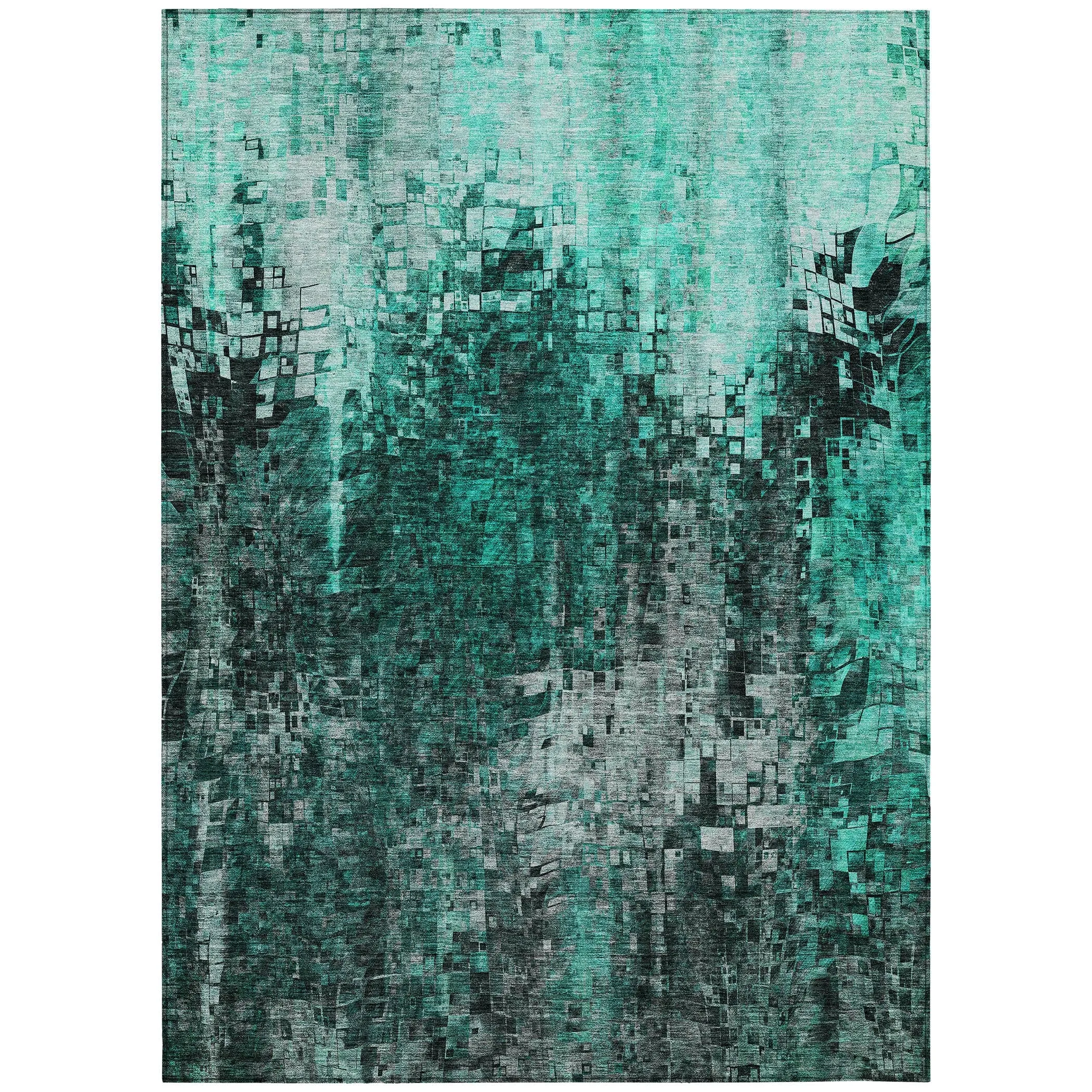 Machine Washable Indoor/ Outdoor Chantille Modern Ombre Rug