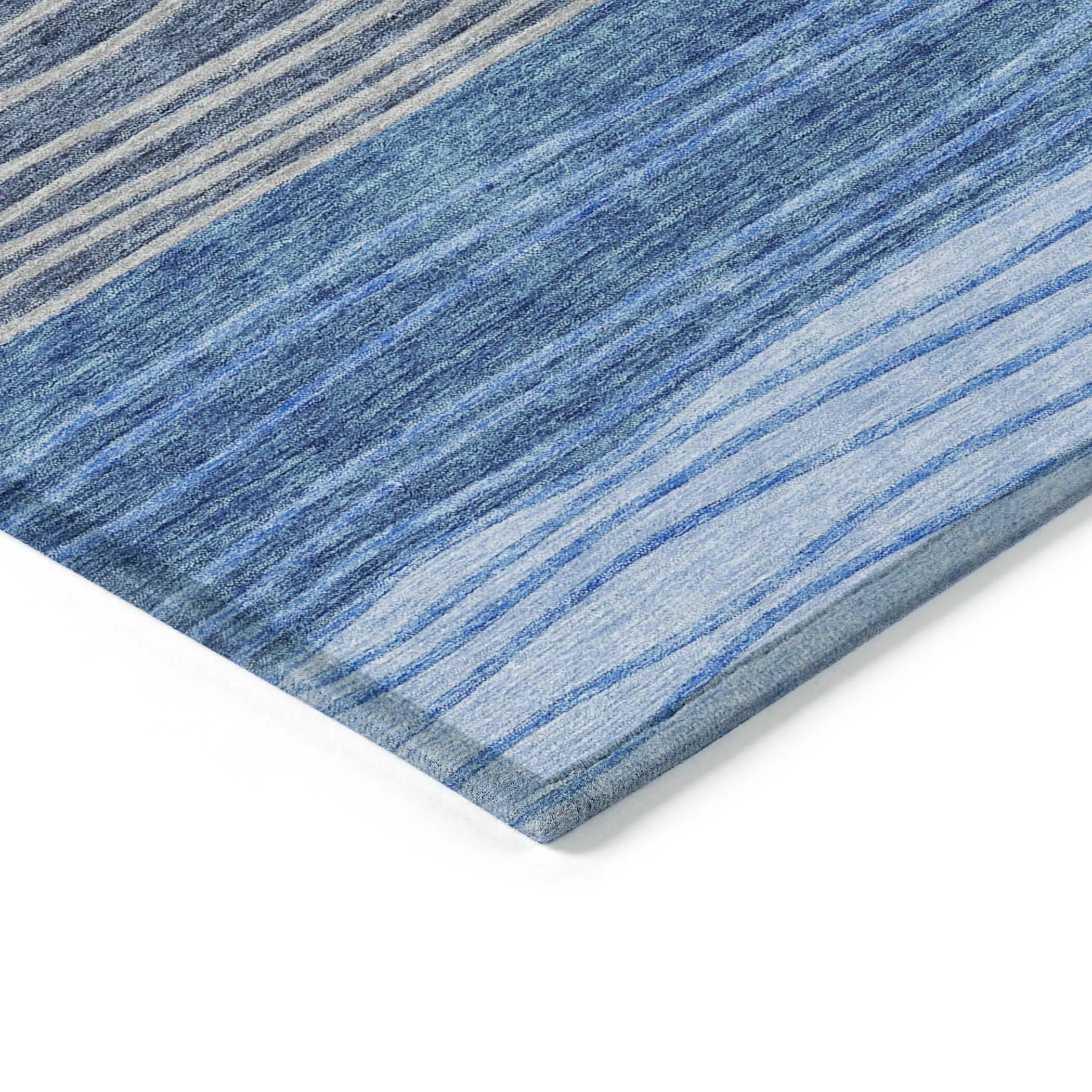 Machine Washable Indoor/ Outdoor Chantille Modern Stripes Rug