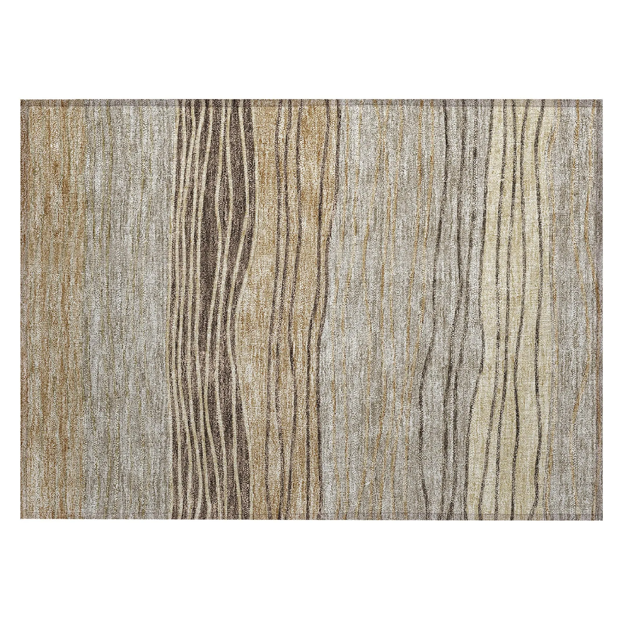 Machine Washable Indoor/ Outdoor Chantille Modern Stripes Rug