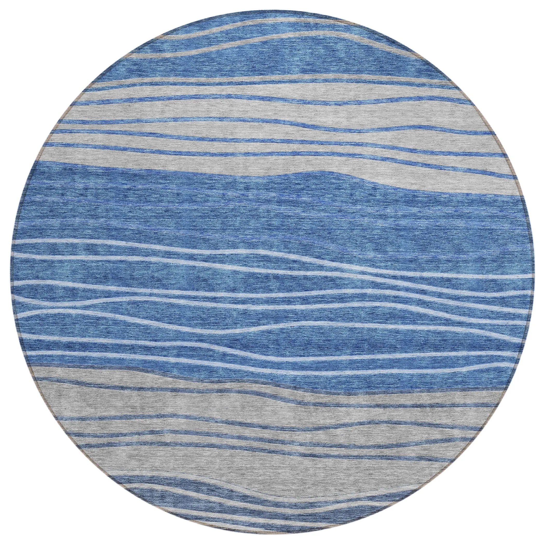 Machine Washable Indoor/ Outdoor Chantille Modern Stripes Rug