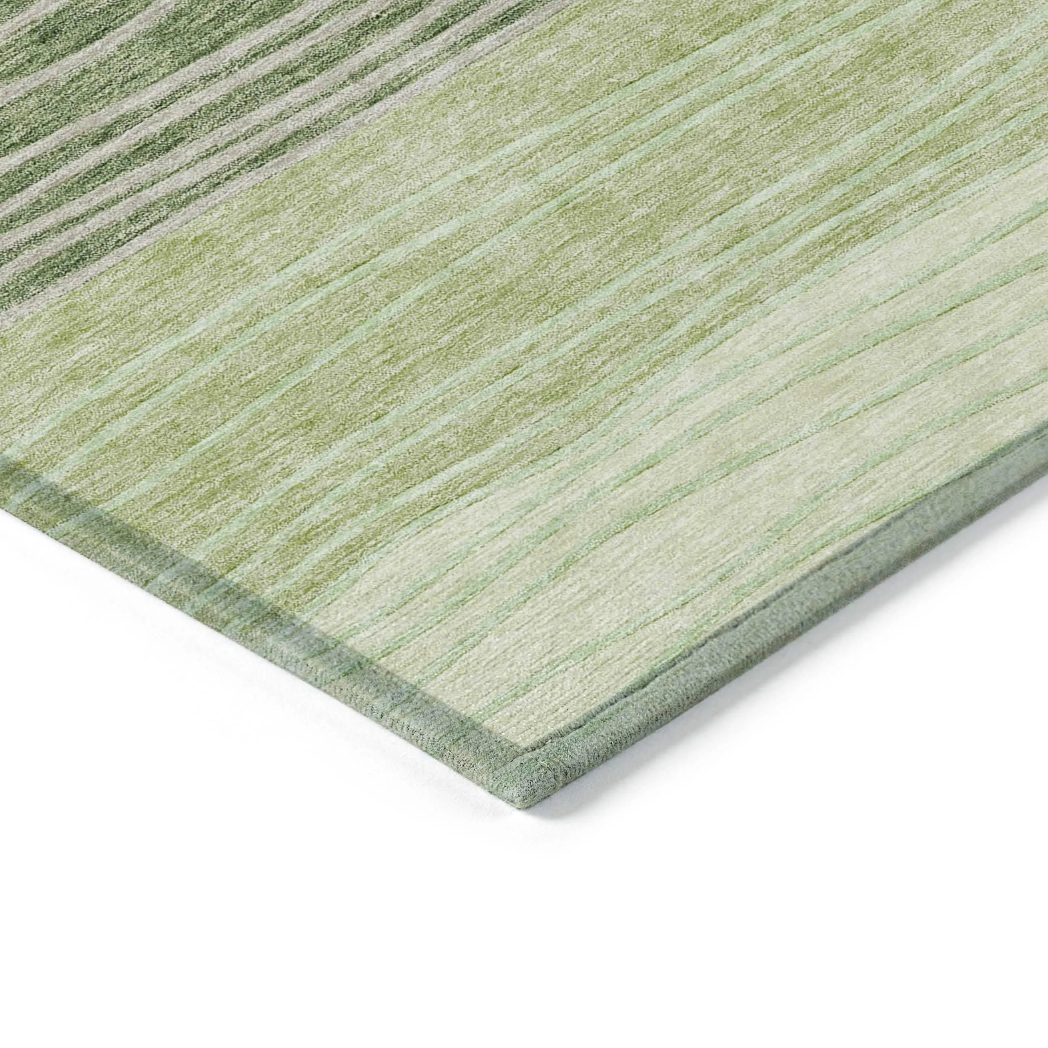 Machine Washable Indoor/ Outdoor Chantille Modern Stripes Rug