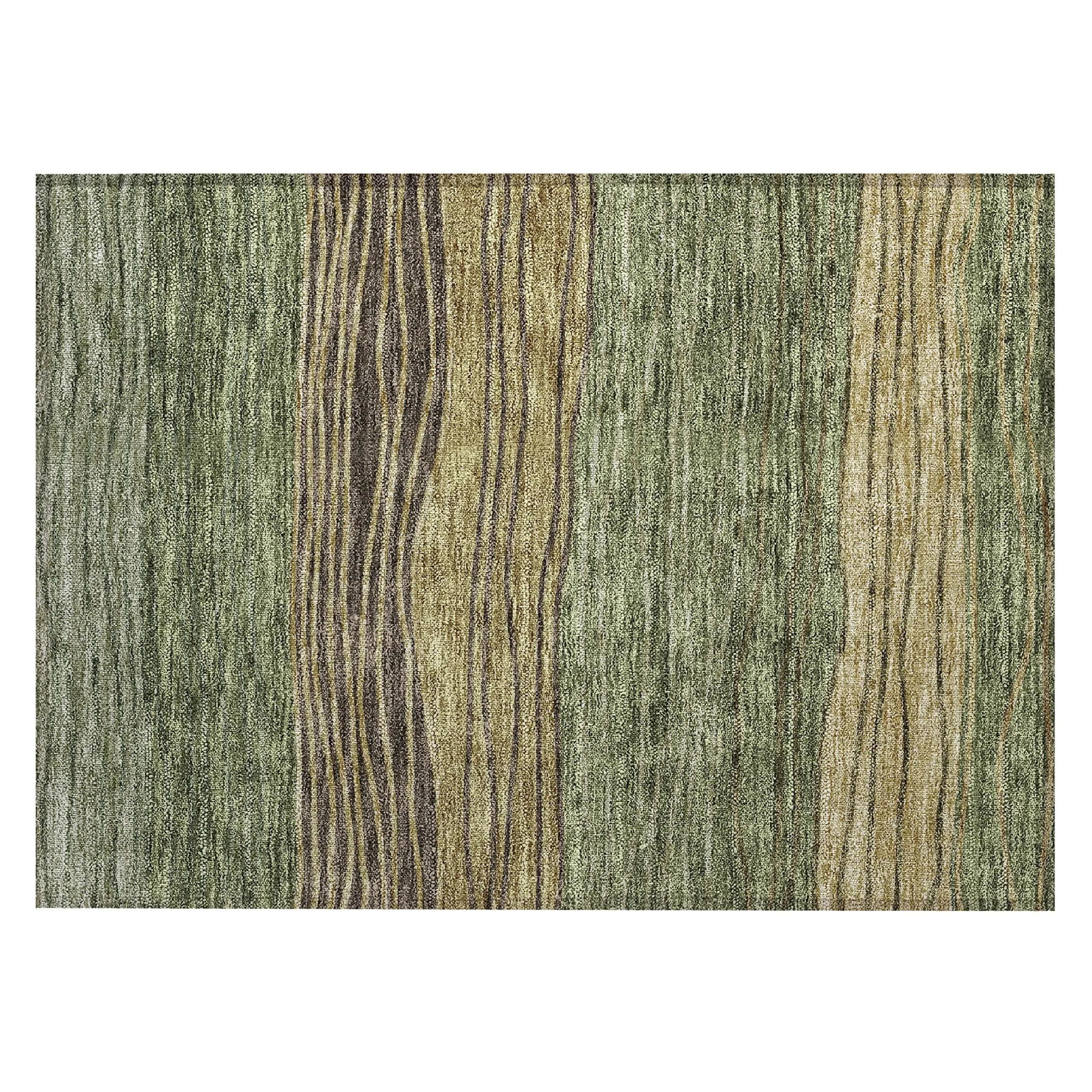 Machine Washable Indoor/ Outdoor Chantille Modern Stripes Rug