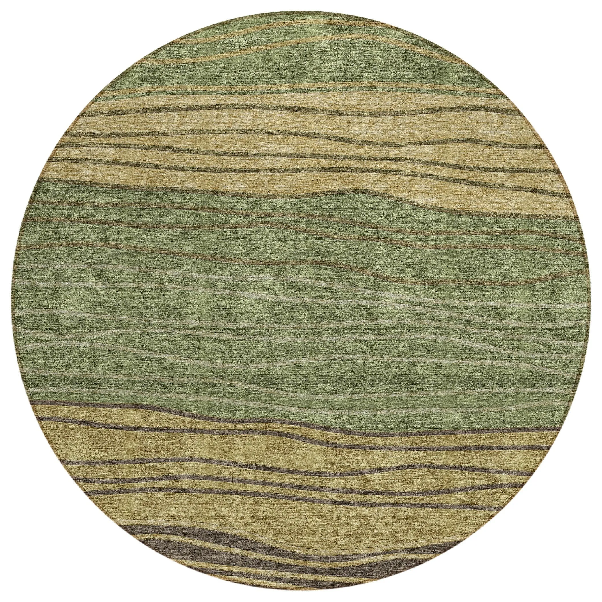 Machine Washable Indoor/ Outdoor Chantille Modern Stripes Rug