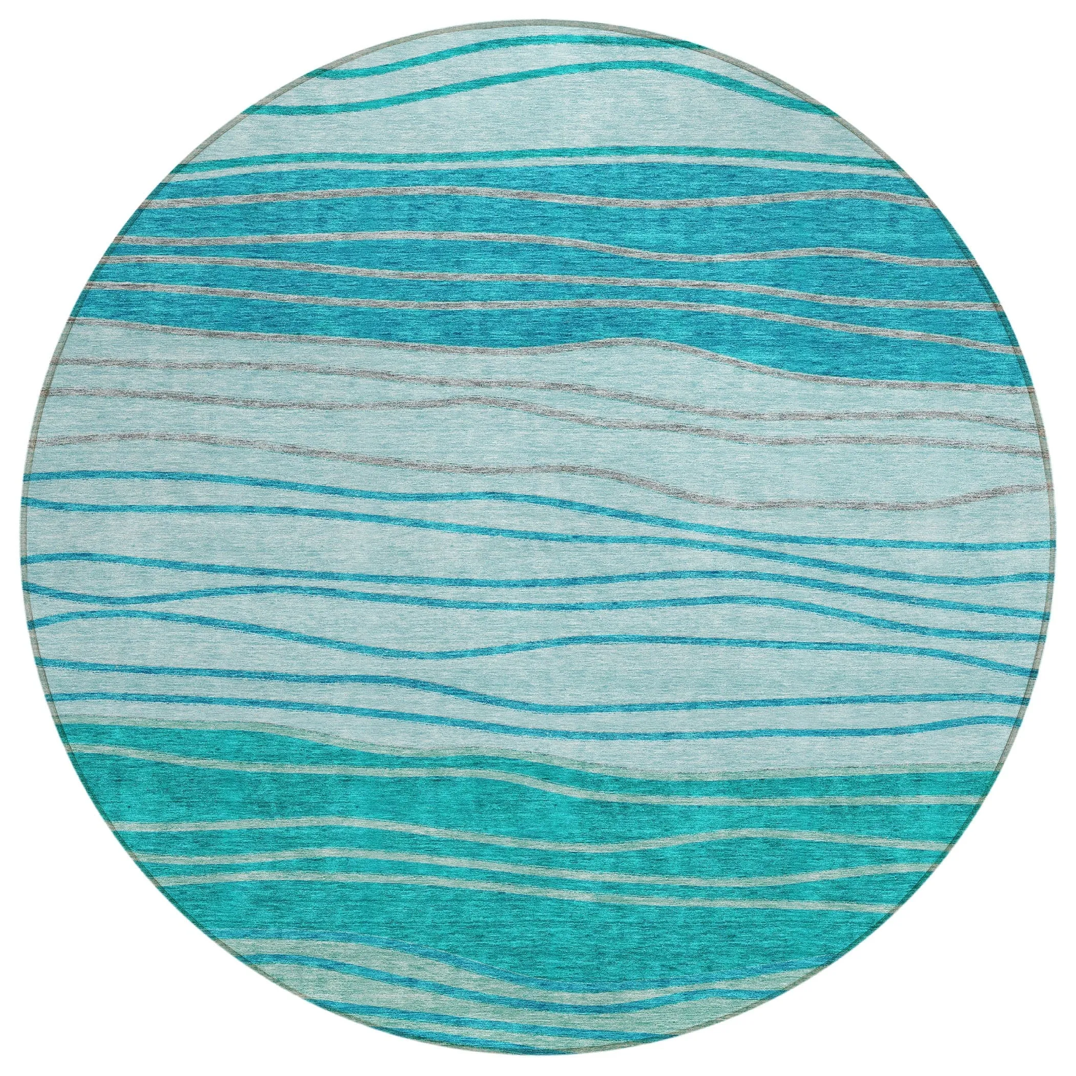 Machine Washable Indoor/ Outdoor Chantille Modern Stripes Rug