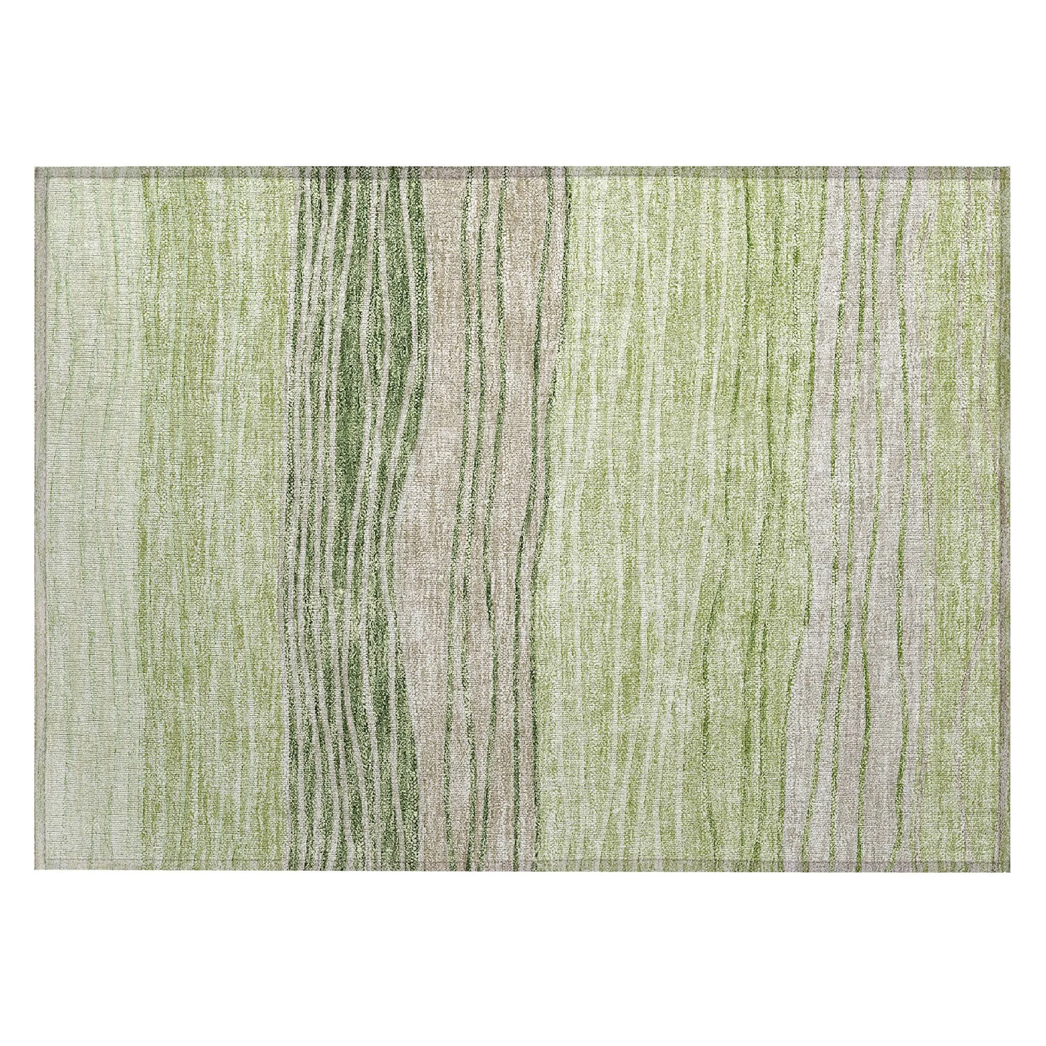 Machine Washable Indoor/ Outdoor Chantille Modern Stripes Rug